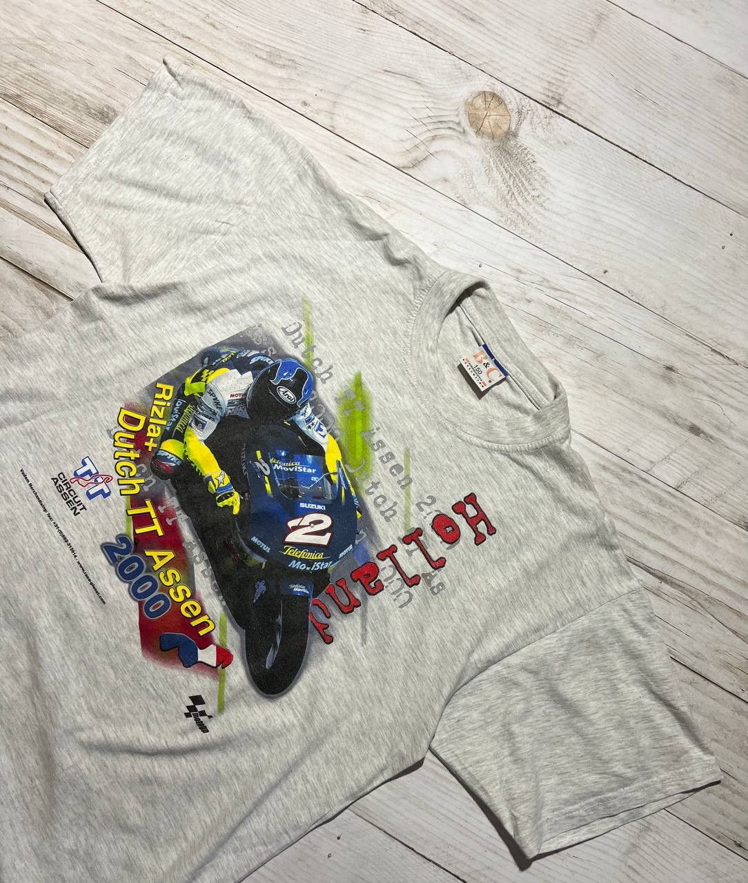 Vintage Vintage Dutch TT 2000 T-Shirt Suzuki Grand Prix Motorcycle Size US L / EU 52-54 / 3 - 3 Thumbnail