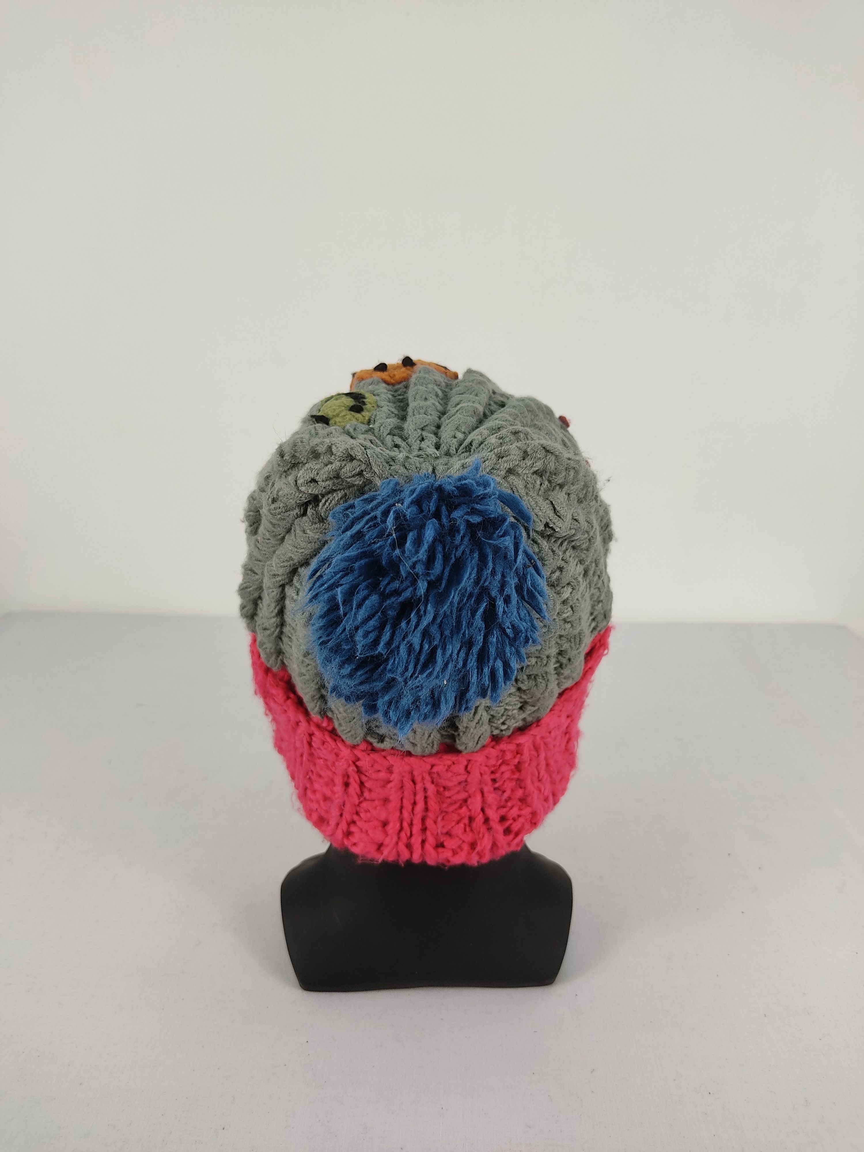 Japanese Brand Japanese Brand Smile Patchwork Beanie / Snow Hat /Snow Cap Size ONE SIZE - 3 Thumbnail