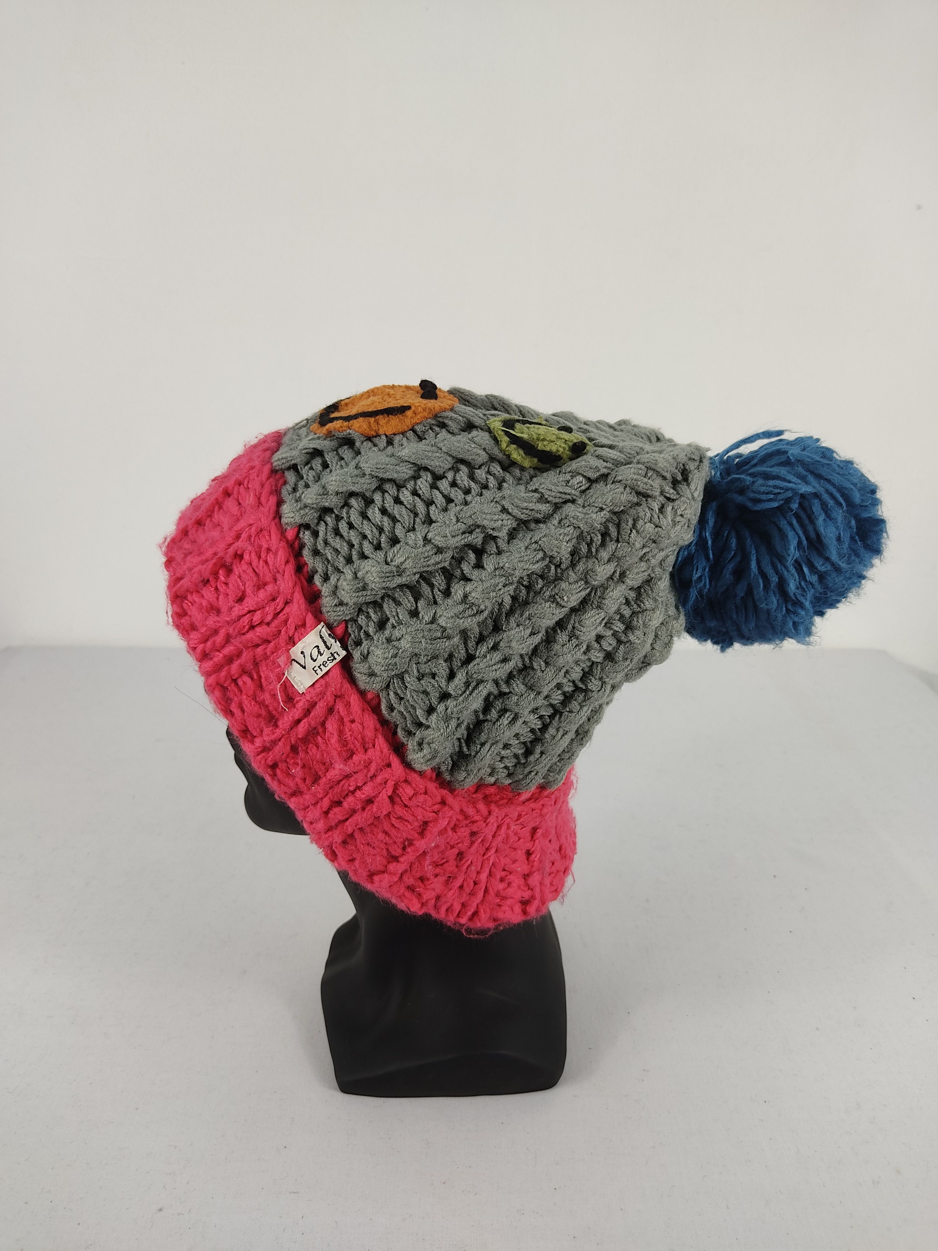 Japanese Brand Japanese Brand Smile Patchwork Beanie / Snow Hat /Snow Cap Size ONE SIZE - 2 Thumbnail