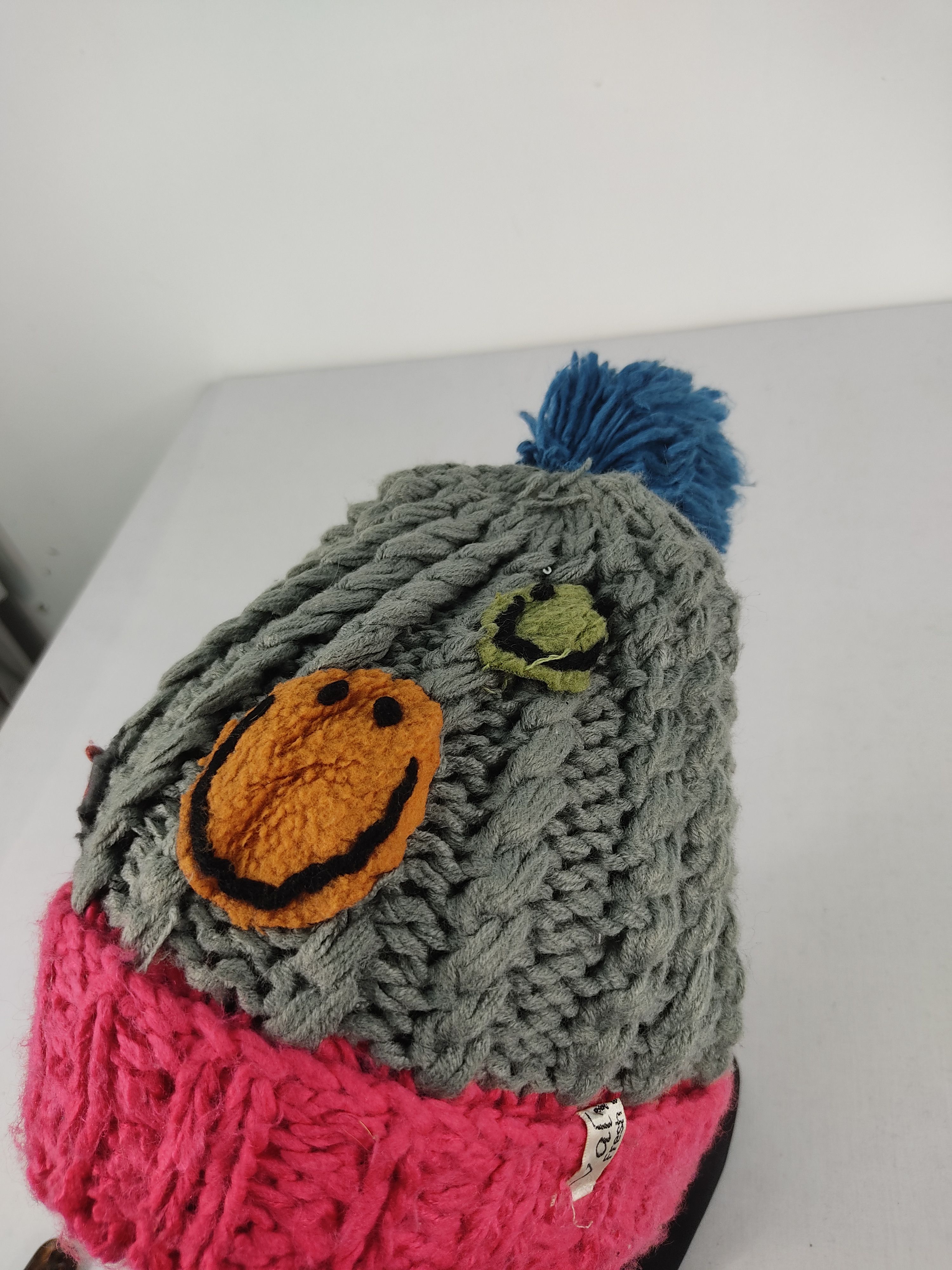 Japanese Brand Japanese Brand Smile Patchwork Beanie / Snow Hat /Snow Cap Size ONE SIZE - 6 Thumbnail