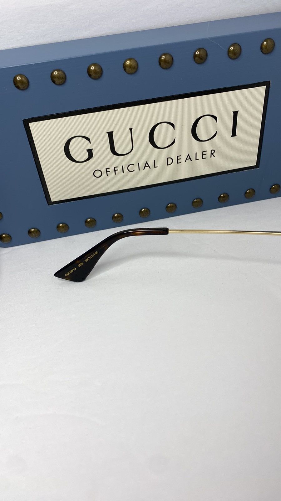 Gucci GUCCI Green Gradient Round Ladies Sunglasses GG0061S 003 56 Size ONE SIZE - 11 Thumbnail