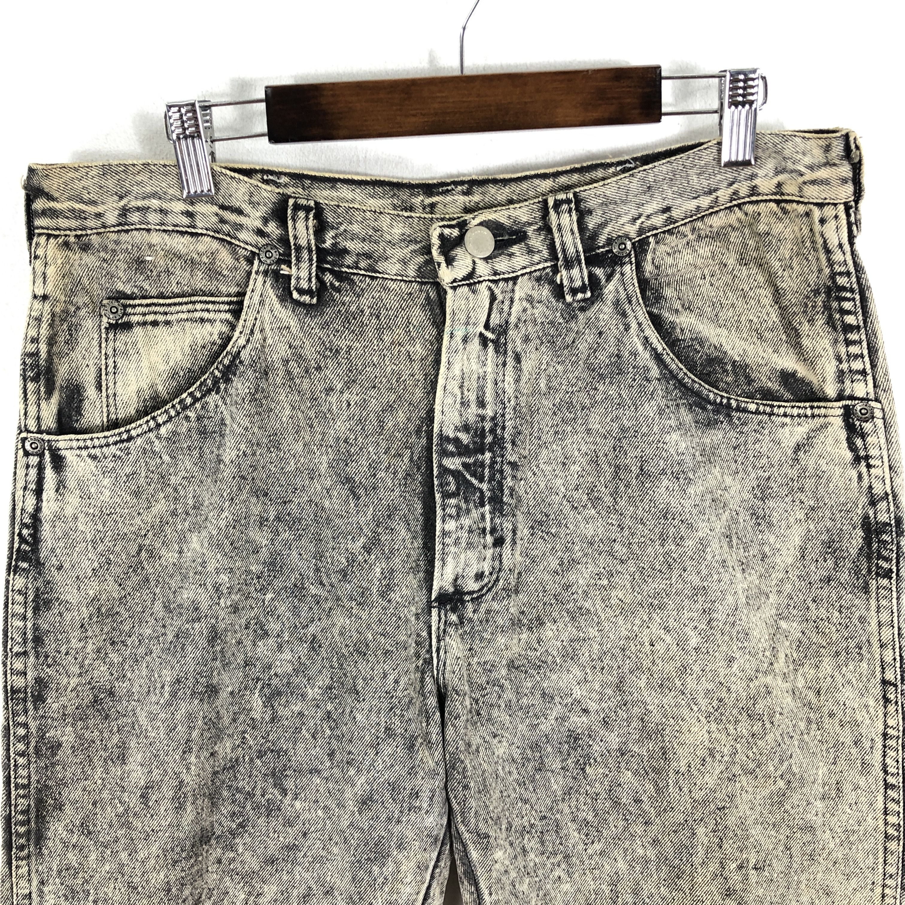 34 x 30 Vintage Wrangler Jeans Stone Wash Acid Wash L1490