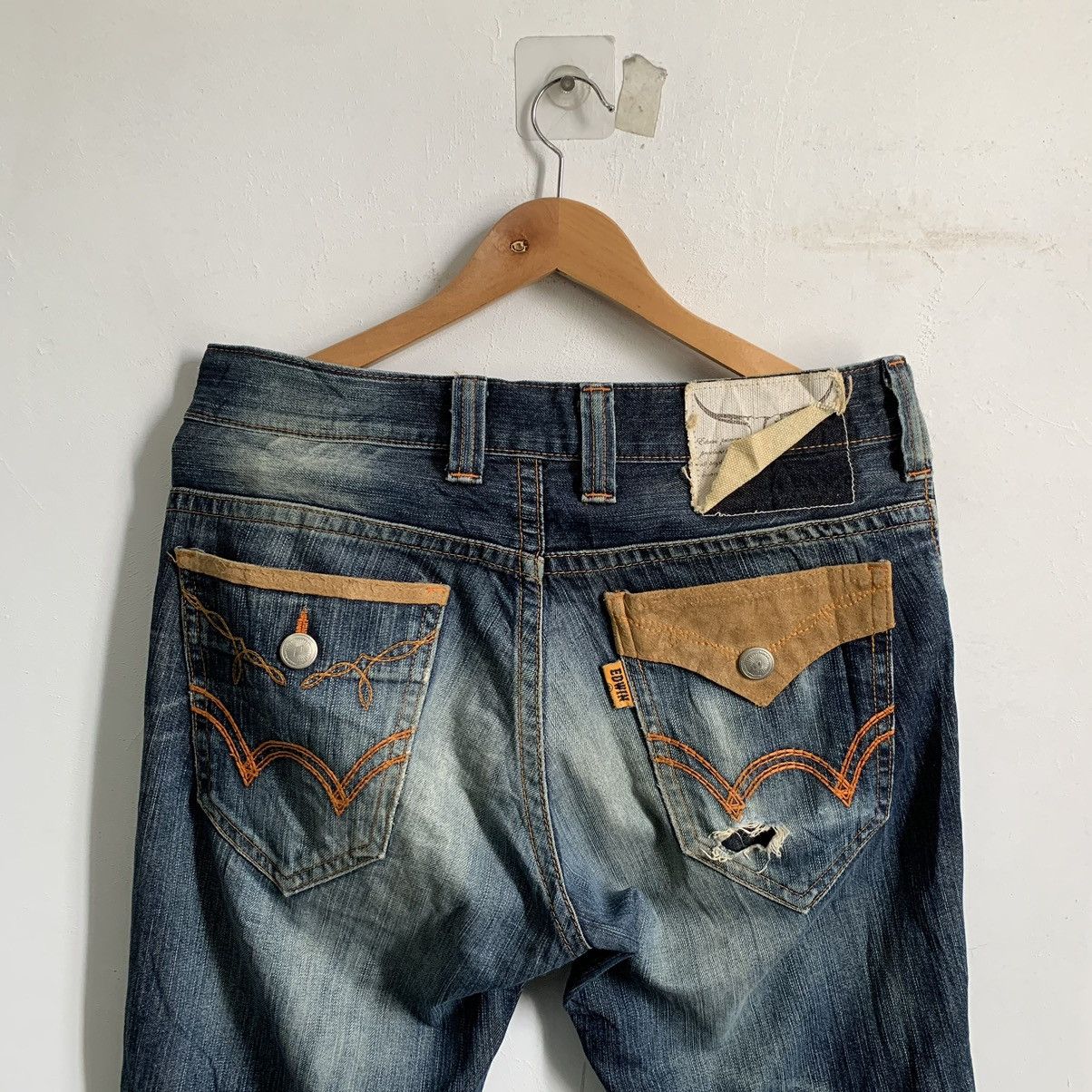 Kapital Edwin Distressed Jeans Denim Size US 32 / EU 48 - 5 Thumbnail