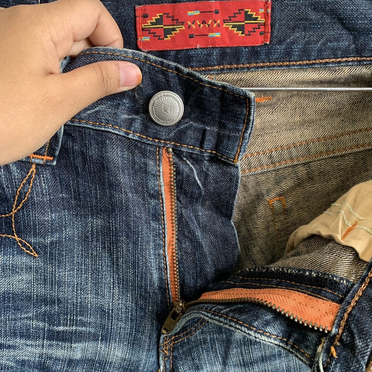 Kapital Edwin Distressed Jeans Denim Size US 32 / EU 48 - 9 Thumbnail