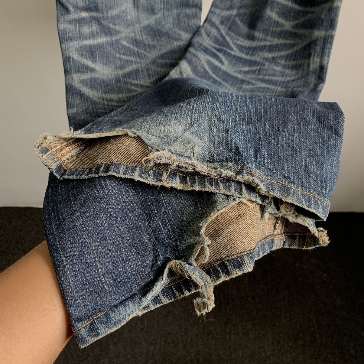 Kapital Edwin Distressed Jeans Denim Size US 32 / EU 48 - 14 Thumbnail