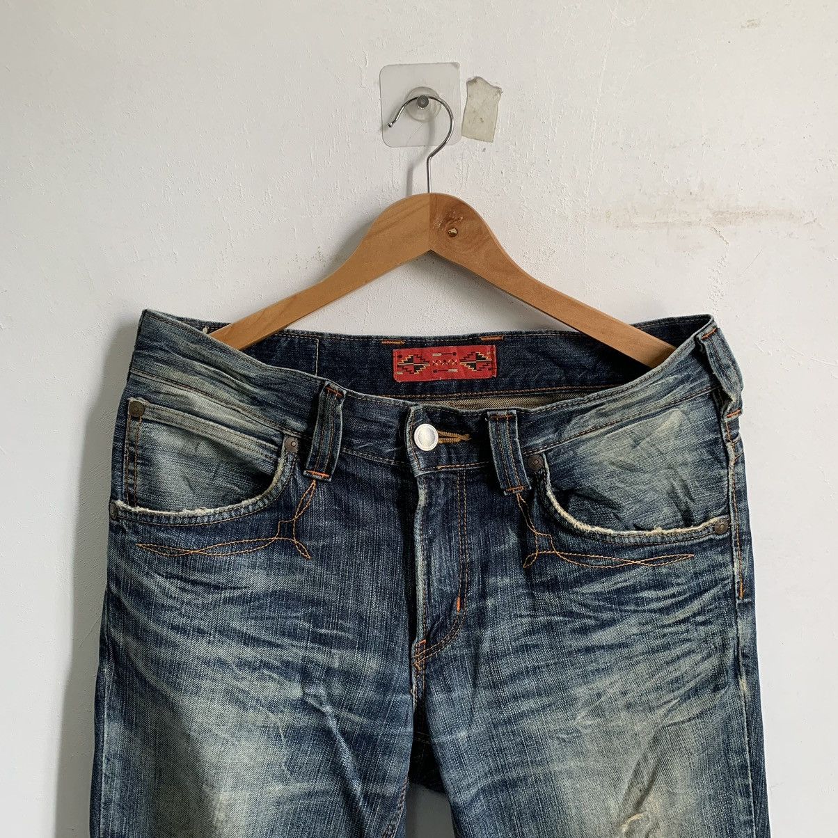 Kapital Edwin Distressed Jeans Denim Size US 32 / EU 48 - 2 Thumbnail