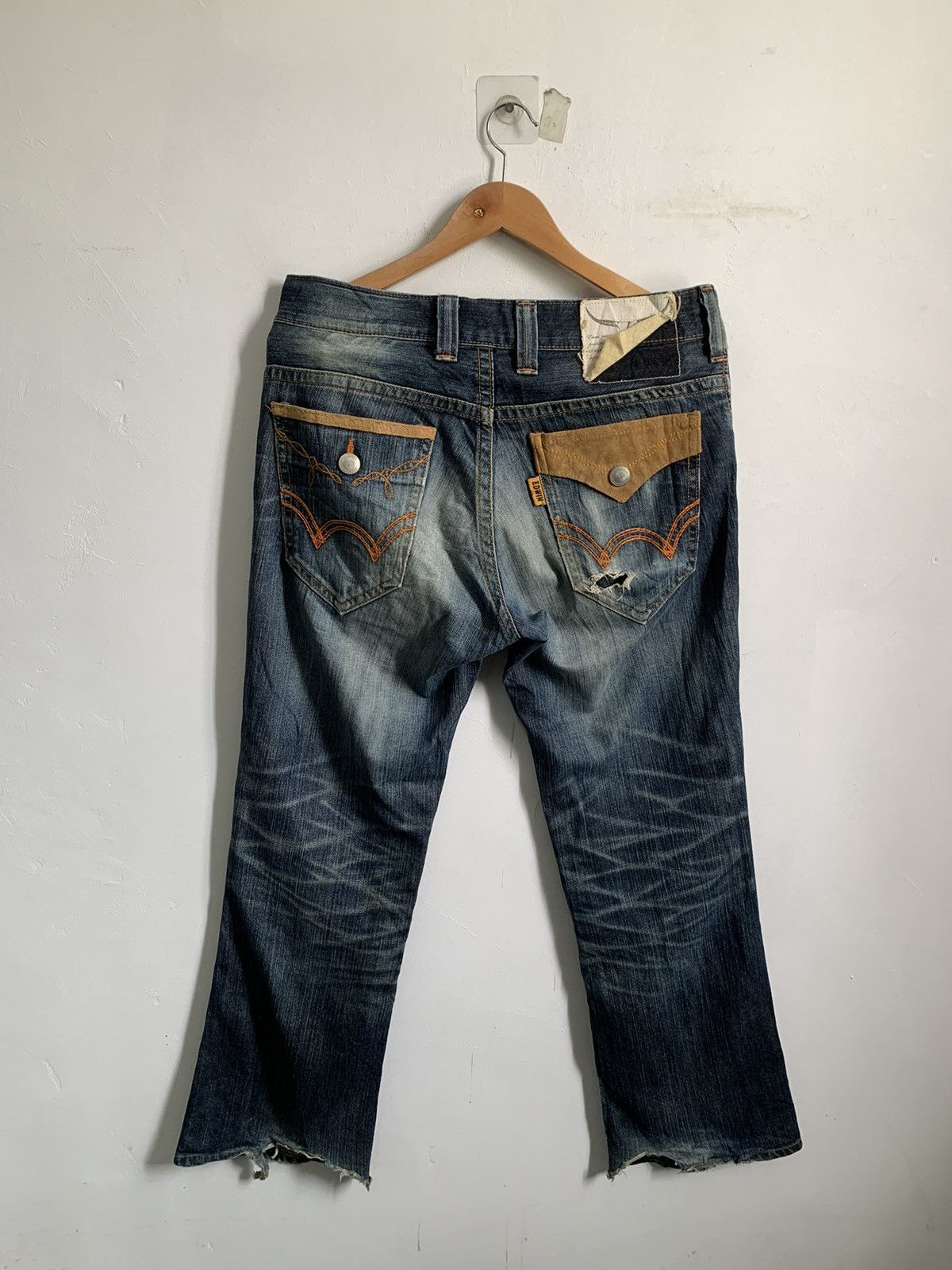 Kapital Edwin Distressed Jeans Denim Size US 32 / EU 48 - 4 Thumbnail