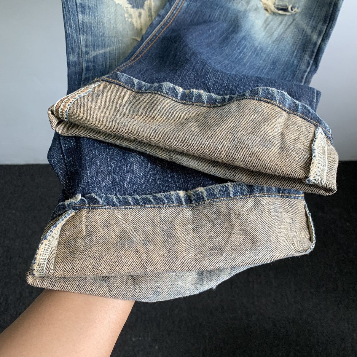 Kapital Edwin Distressed Jeans Denim Size US 32 / EU 48 - 10 Thumbnail