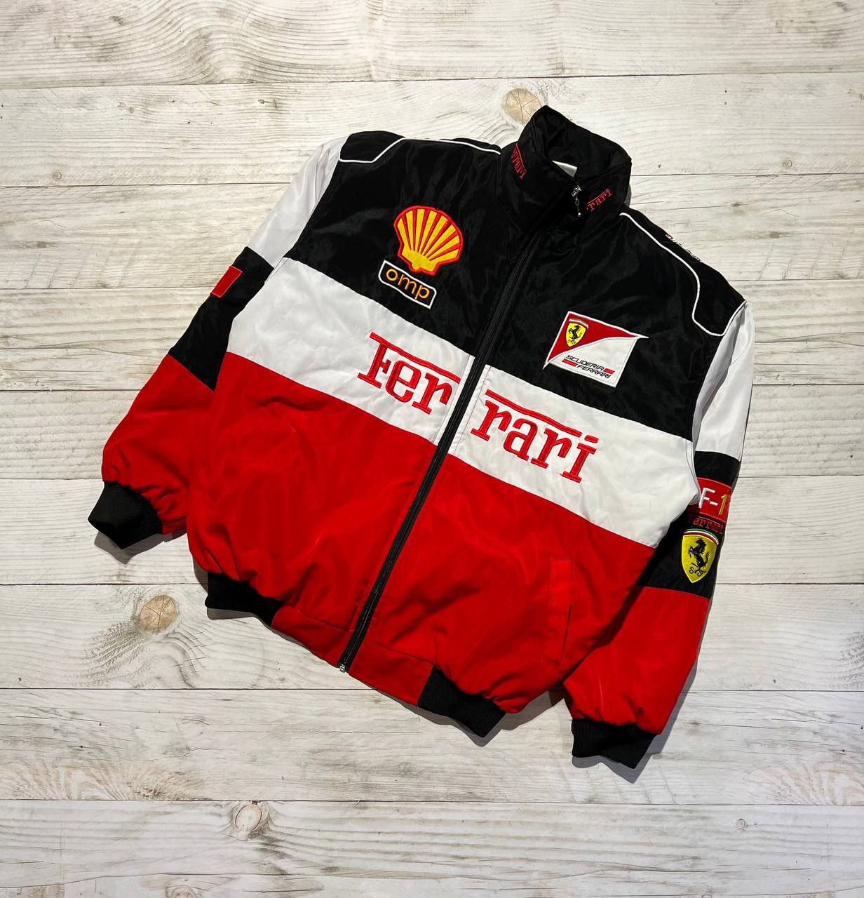 Nascar Jacket Ferrari Vintage Racing Jacket 90s Formula 1 factory Jacket (S)