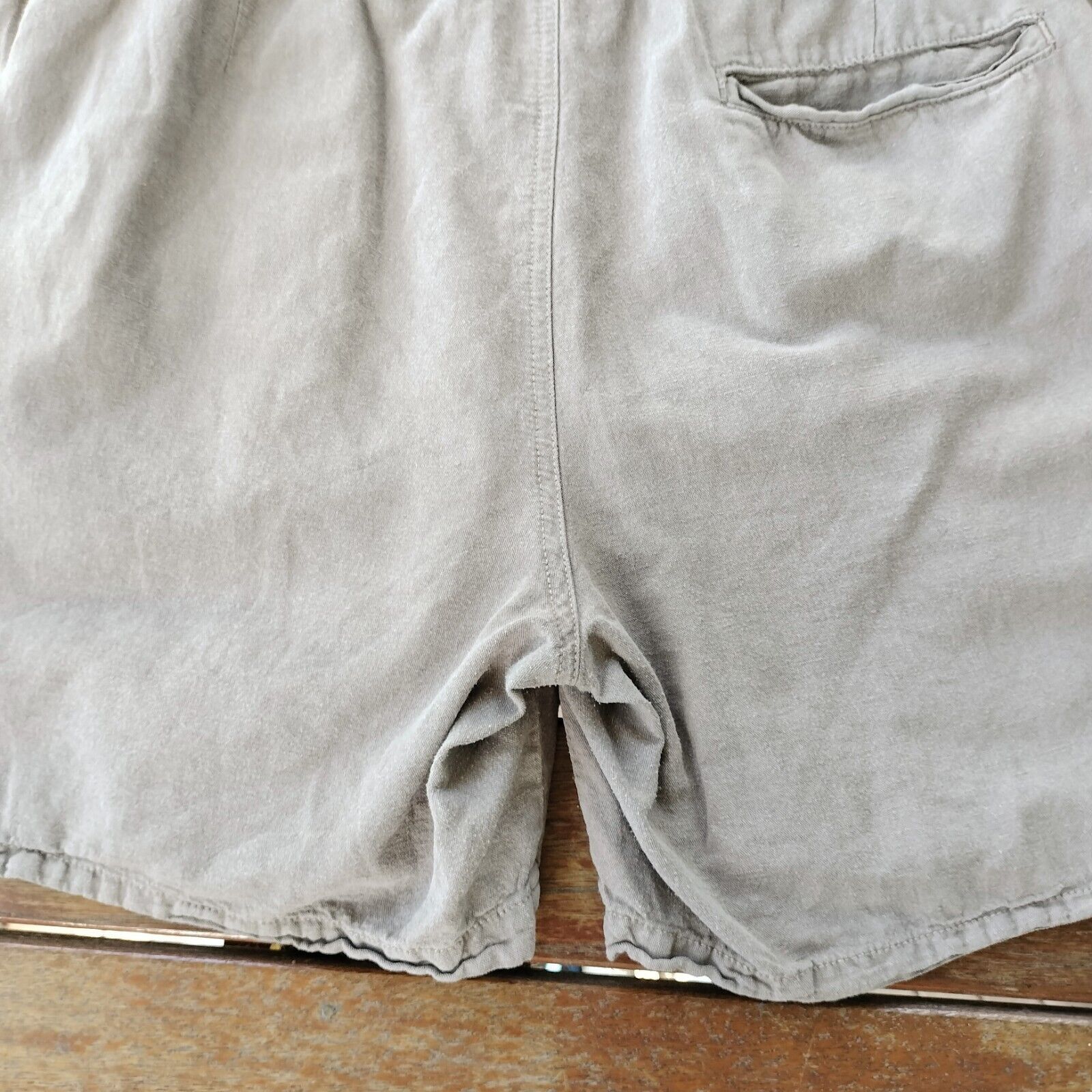 Designer × Other Mens Shorts Khaki Brown Linen Cotton Straight Leg Utility Size US 36 / EU 52 - 6 Thumbnail