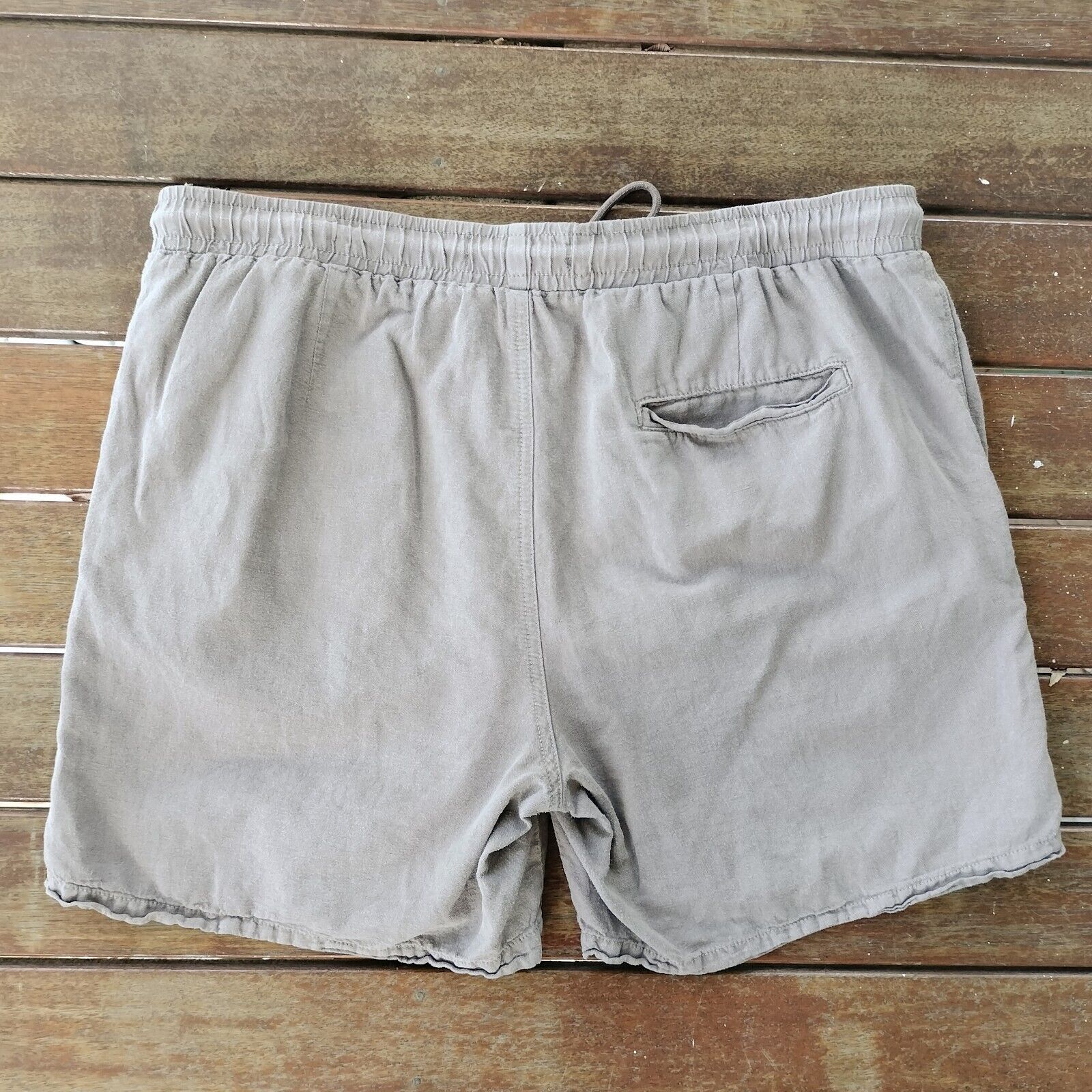 Designer × Other Mens Shorts Khaki Brown Linen Cotton Straight Leg Utility Size US 36 / EU 52 - 2 Thumbnail