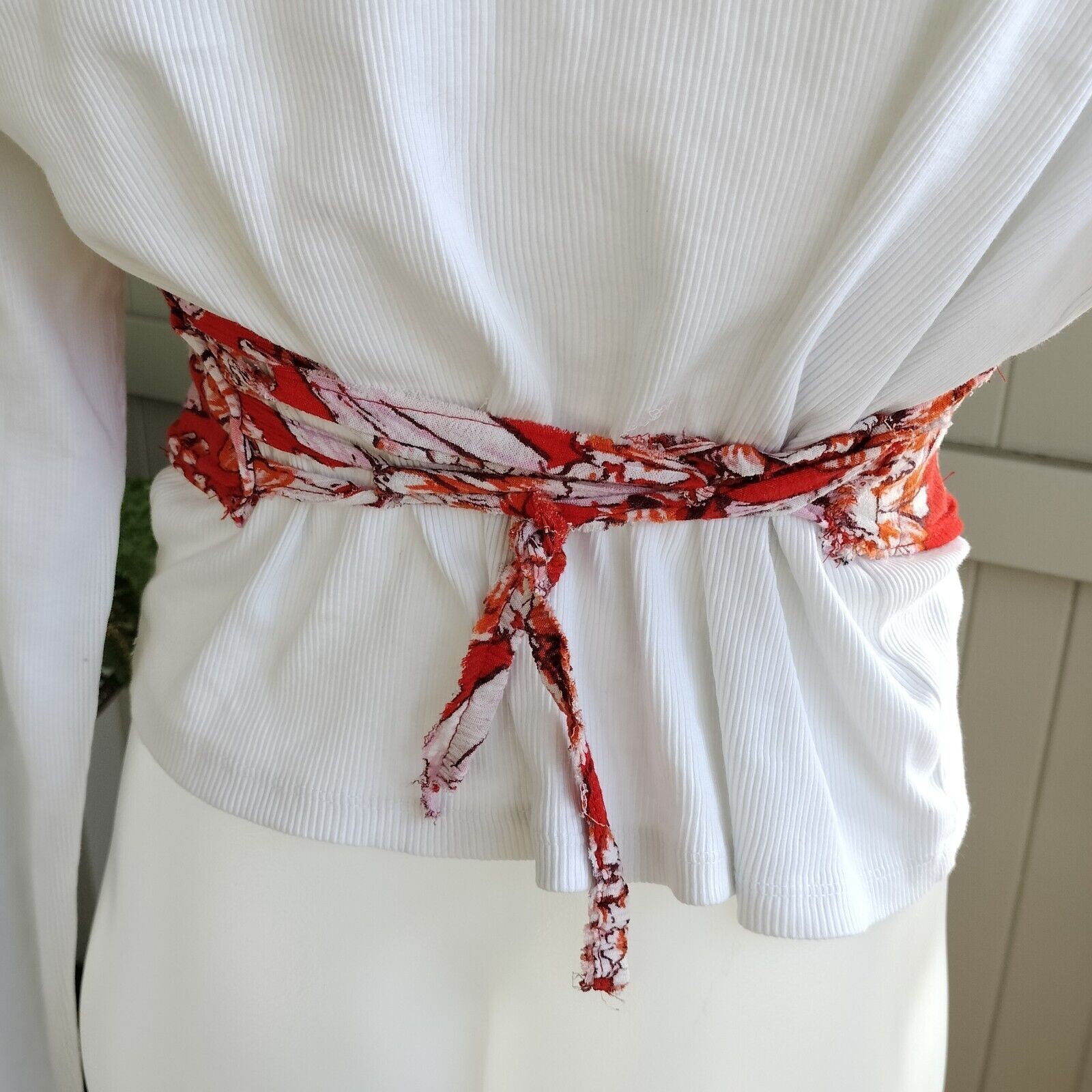 Designer × Handmade Handmade Corset Halter Waist Belt Floral Upcycled Size ONE SIZE - 7 Thumbnail