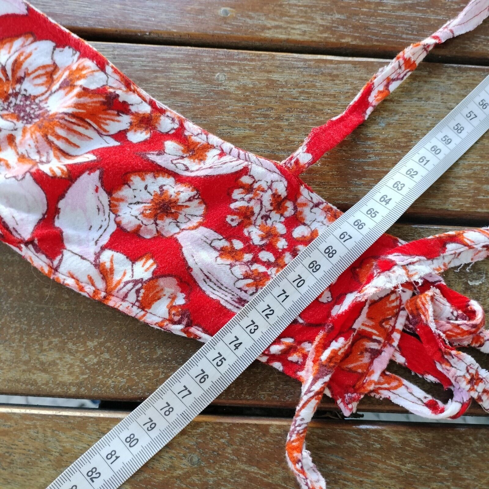 Designer × Handmade Handmade Corset Halter Waist Belt Floral Upcycled Size ONE SIZE - 12 Thumbnail