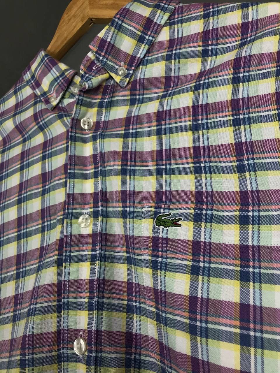 Lacoste Lacoste luxury streetwear multicolor shirt Size US L / EU 52-54 / 3 - 3 Thumbnail