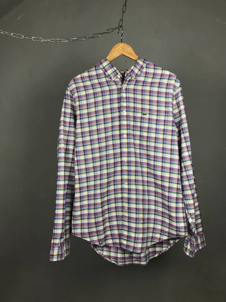 Lacoste Lacoste luxury streetwear multicolor shirt Size US L / EU 52-54 / 3 - 1 Thumbnail