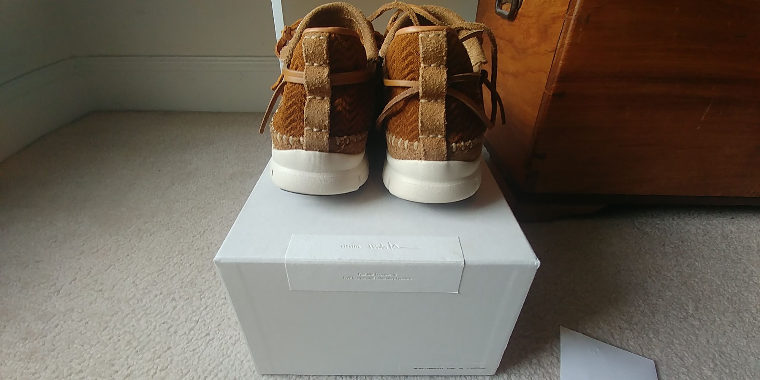 Visvim Ute Moc Trainer-Folk Camel US8/26cm 2018 UWBT Size US 8 / EU 41 - 2 Thumbnail