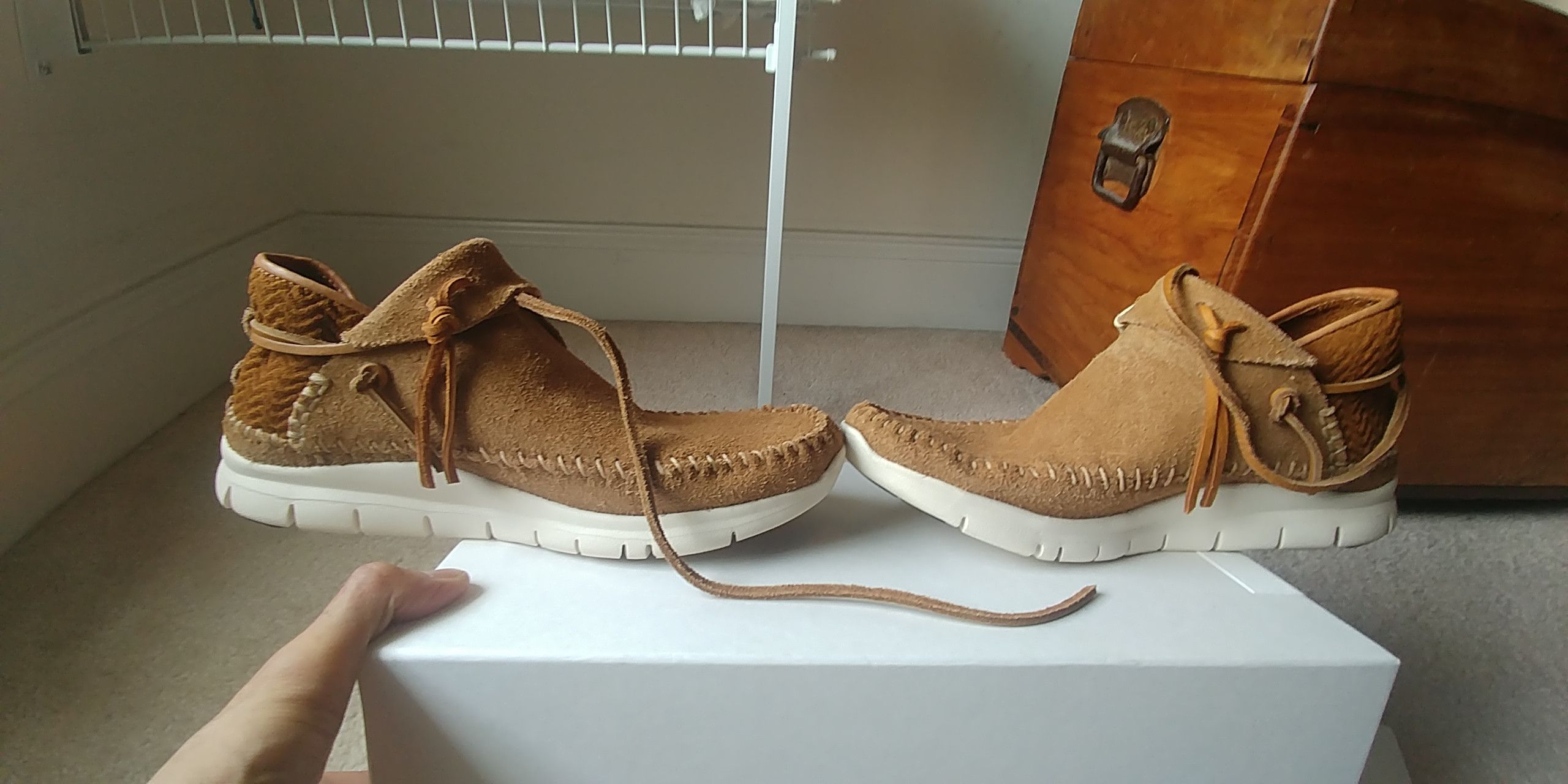Visvim Ute Moc Trainer-Folk Camel US8/26cm 2018 UWBT Size US 8 / EU 41 - 4 Thumbnail