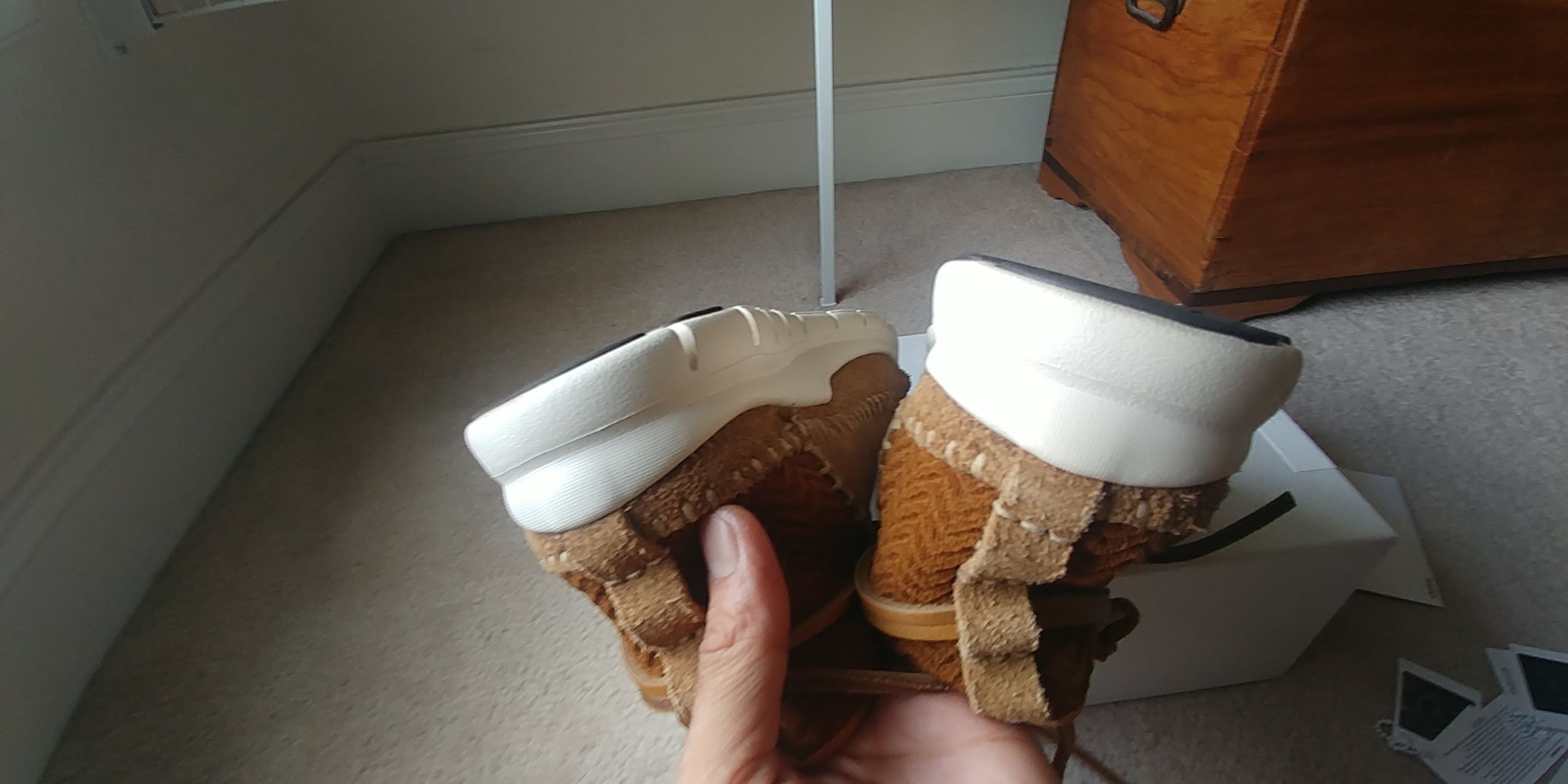 Visvim Ute Moc Trainer-Folk Camel US8/26cm 2018 UWBT Size US 8 / EU 41 - 6 Thumbnail