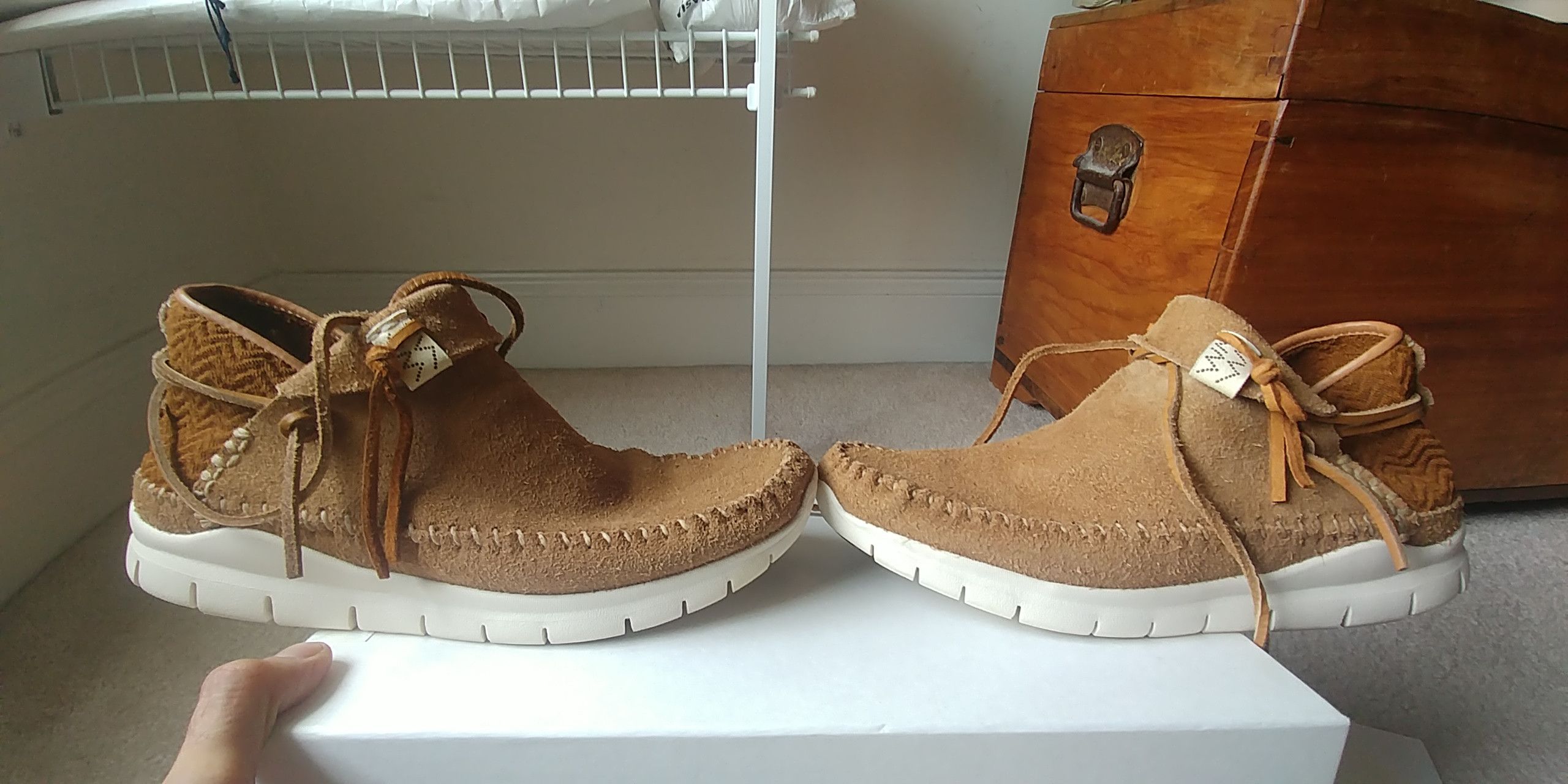 Visvim Ute Moc Trainer-Folk Camel US8/26cm 2018 UWBT Size US 8 / EU 41 - 3 Thumbnail
