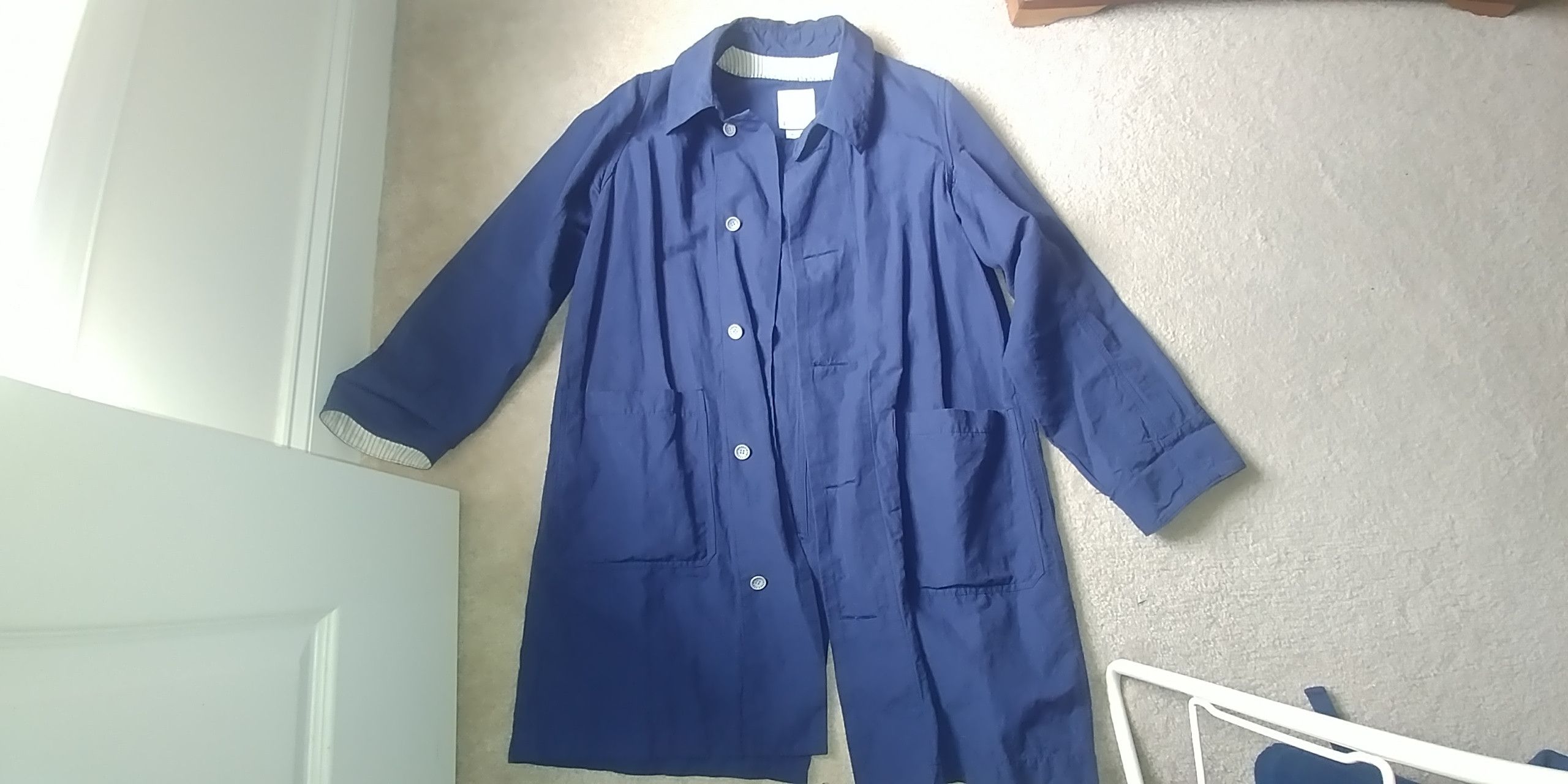 Visvim Grease Monkey Coat (C/Li) Navy 1 S 2019 UWT Size US S / EU 44-46 / 1 - 1 Thumbnail
