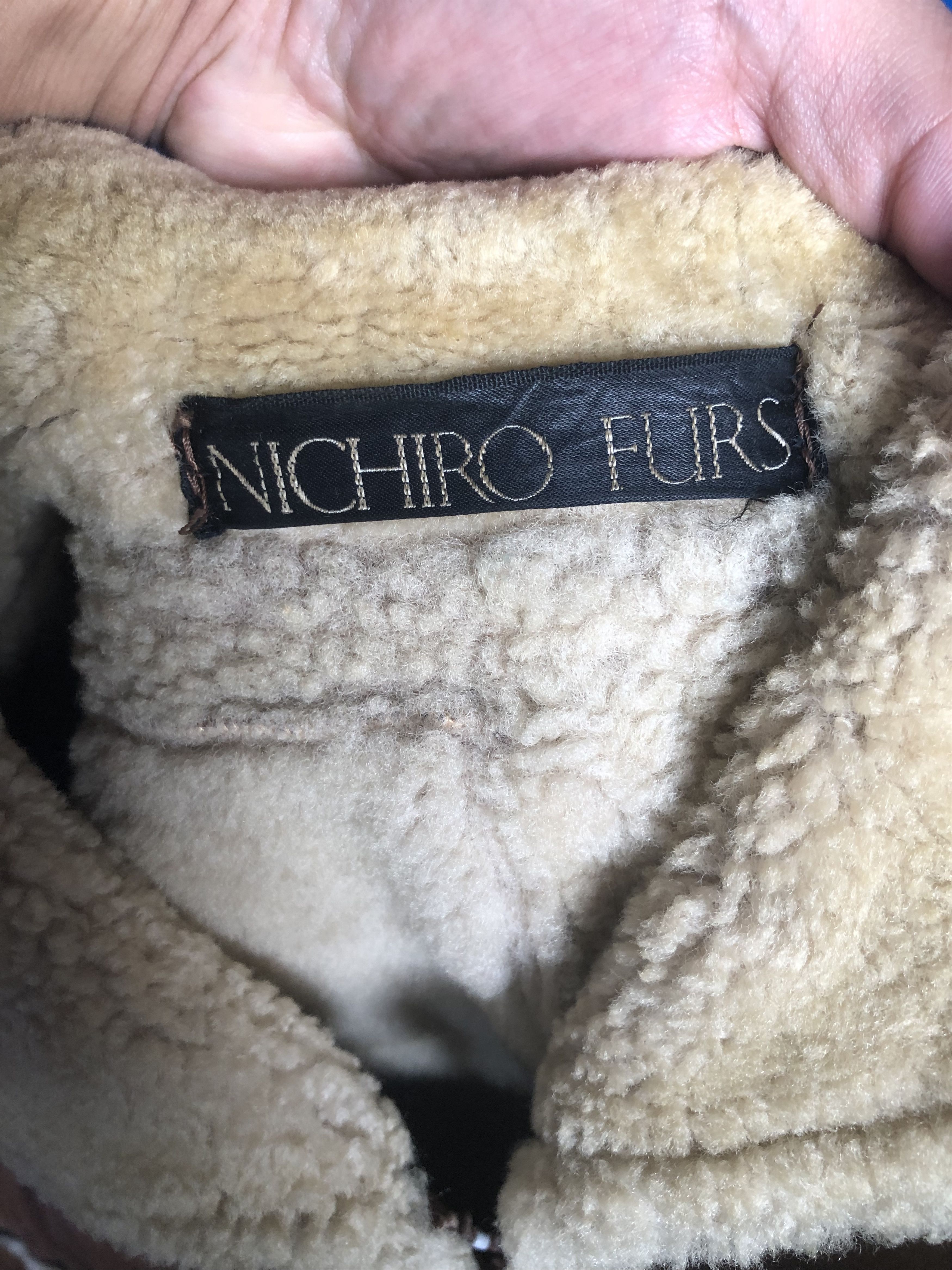 Japanese Brand × Vintage VINTAGE JAPAN’S NICHIRO FURS SHEARLING LEATHER COAT Size US S / EU 44-46 / 1 - 12 Thumbnail