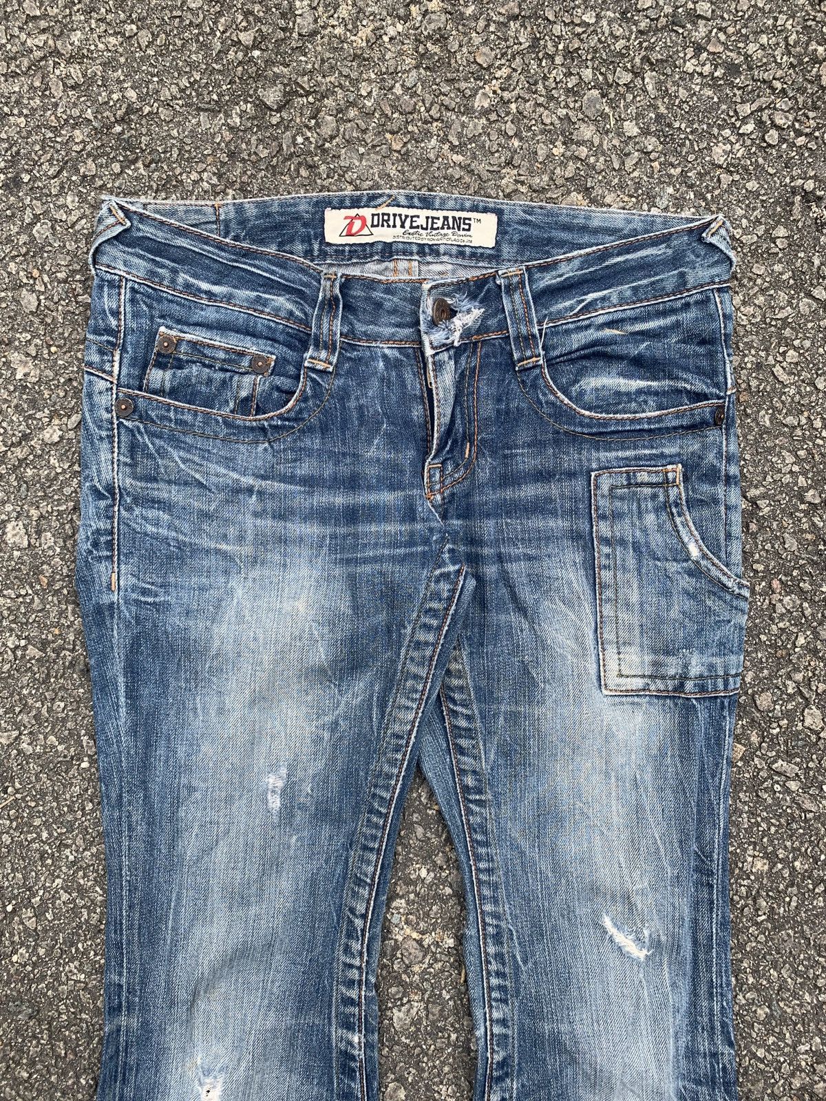 If Six Was Nine × Japanese Brand × Tornado Mart 🔥Flared🔥Vintage Drive Jeans Romantic Flare Bootcut Size 32" / US 10 / IT 46 - 3 Thumbnail