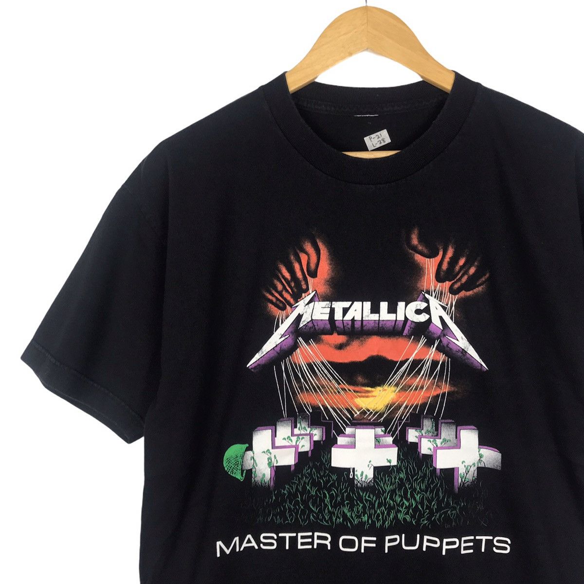 Band Tees Metallica “Master of puppets” Heavy Metal Band Promo Album Size US L / EU 52-54 / 3 - 3 Thumbnail