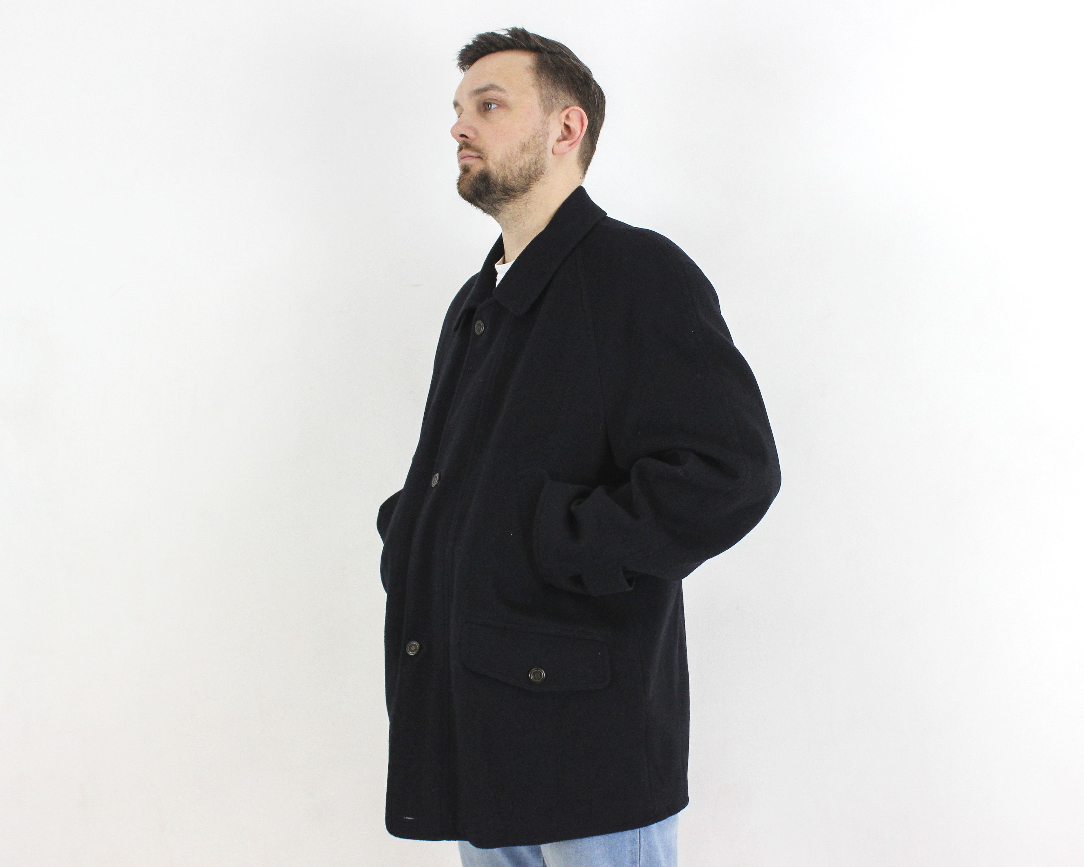 Vintage LINEA ESSE MISURINA LODEN Coat UK 42 US Lana Wool Jacket Size US L / EU 52-54 / 3 - 3 Thumbnail