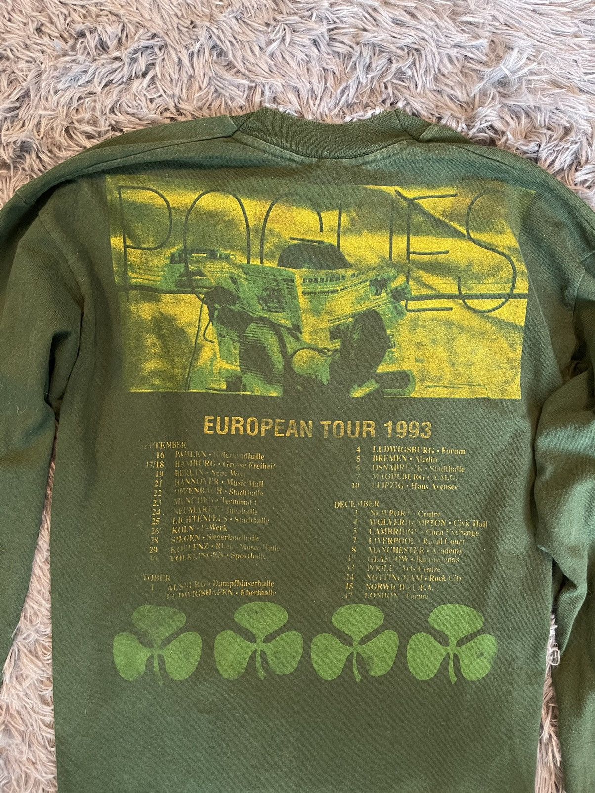 Band Tees × Vintage Pogues 1993 tour vintage Irish Folk longsleeve Size US M / EU 48-50 / 2 - 5 Thumbnail