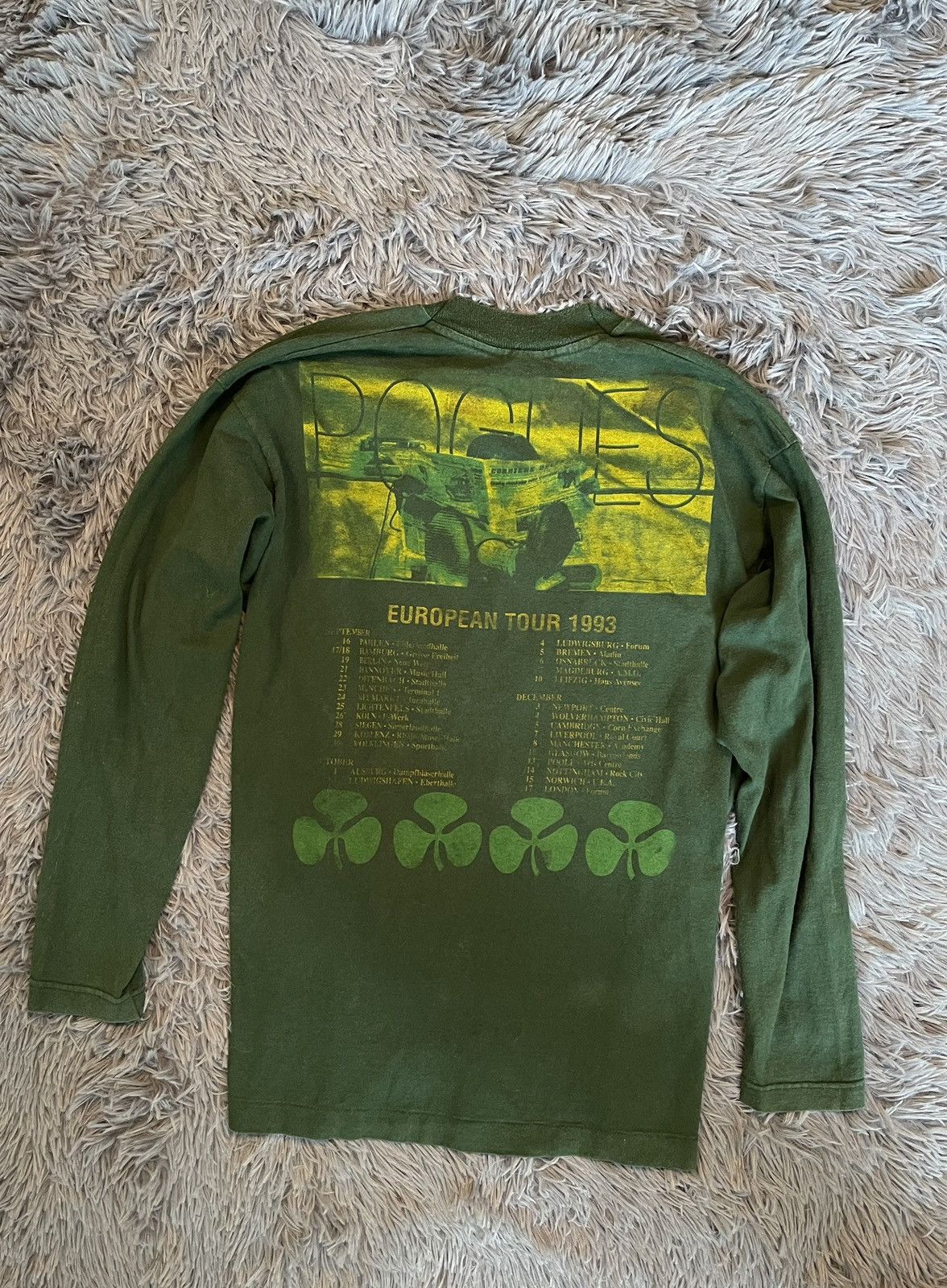 Band Tees × Vintage Pogues 1993 tour vintage Irish Folk longsleeve Size US M / EU 48-50 / 2 - 3 Thumbnail