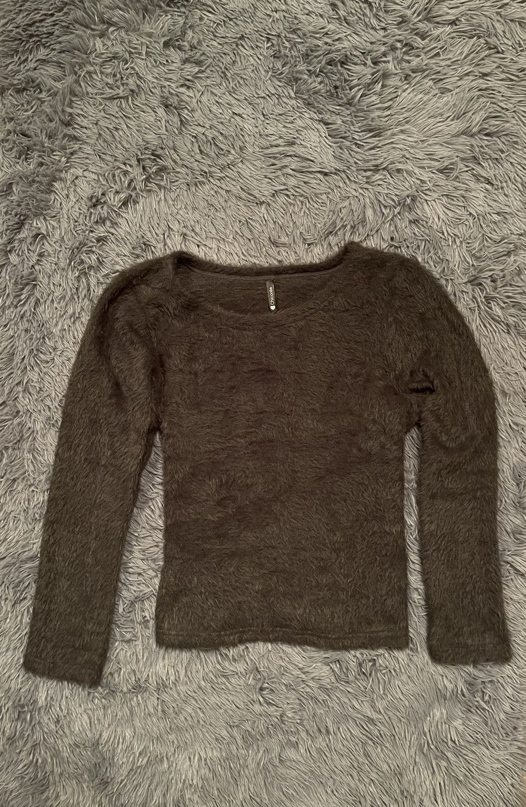 Japanese Brand × Vintage Fuzzy Mohair Japanese style vintage sweater Size L / US 10 / IT 46 - 1 Thumbnail