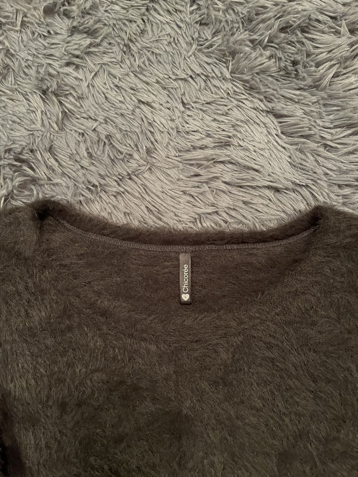 Japanese Brand × Vintage Fuzzy Mohair Japanese style vintage sweater Size L / US 10 / IT 46 - 4 Thumbnail