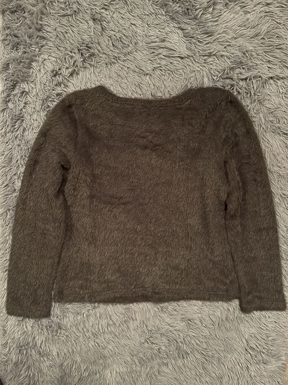 Japanese Brand × Vintage Fuzzy Mohair Japanese style vintage sweater Size L / US 10 / IT 46 - 5 Thumbnail