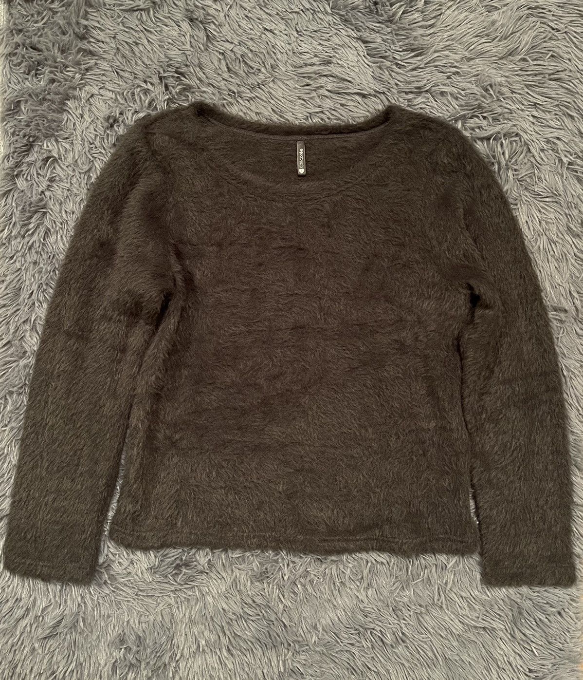 Japanese Brand × Vintage Fuzzy Mohair Japanese style vintage sweater Size L / US 10 / IT 46 - 3 Thumbnail