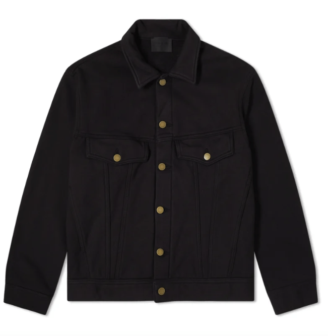 Fear of God FEAR OF GOD FLEECE TRUCKER JACKET - BLACK Size US M / EU 48-50 / 2 - 1 Thumbnail
