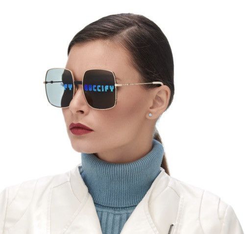 Gucci Multicolor Square Sunglasses GG0414S 002