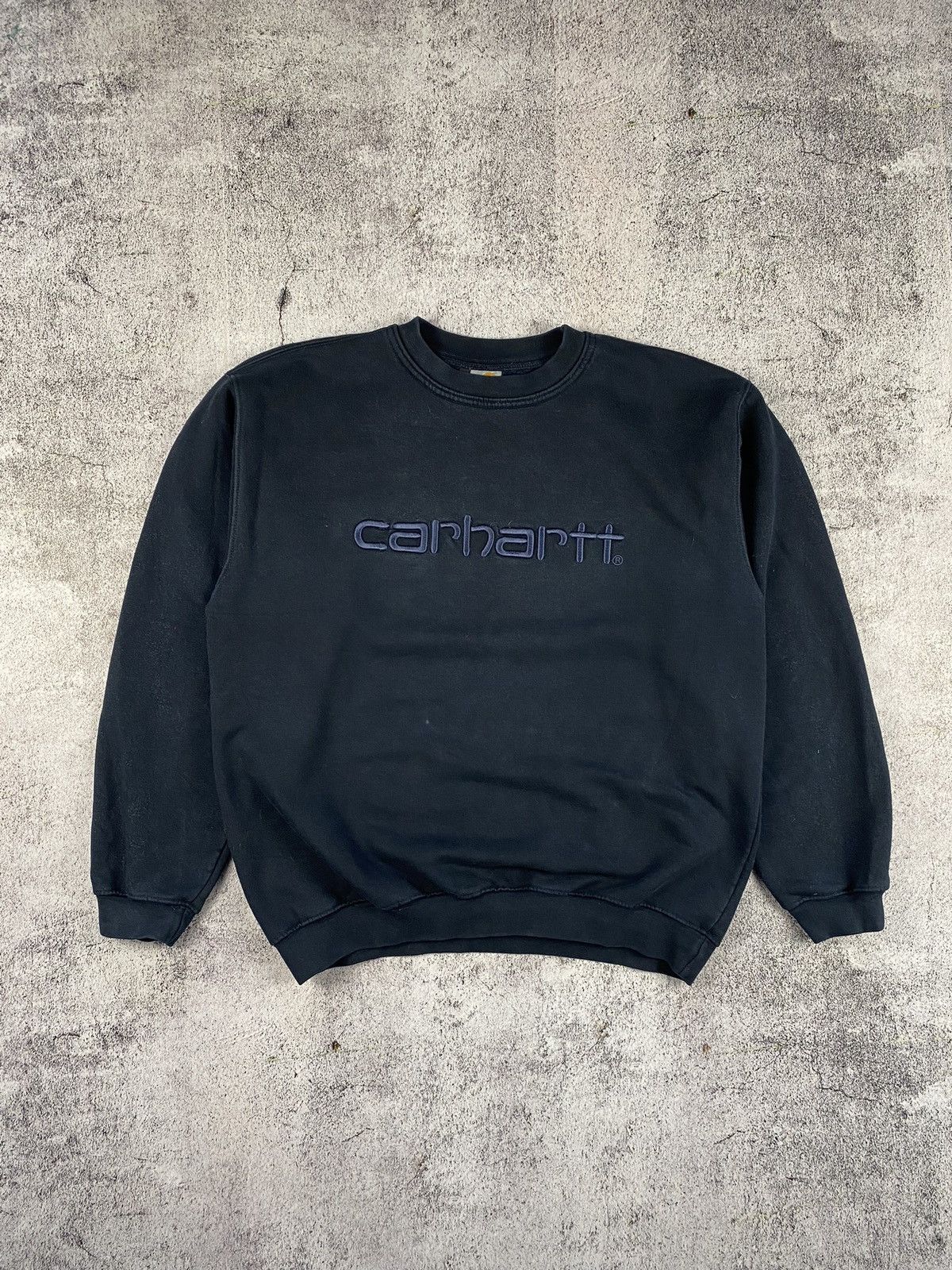Carhartt Vintage 90s Carhartt Embroidered Spell Out Logo sweatshirt Size US L / EU 52-54 / 3 - 1 Thumbnail