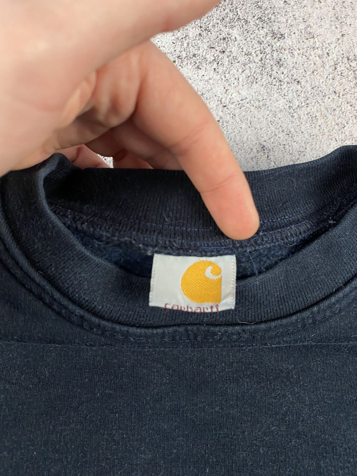 Carhartt Vintage 90s Carhartt Embroidered Spell Out Logo sweatshirt Size US L / EU 52-54 / 3 - 8 Thumbnail
