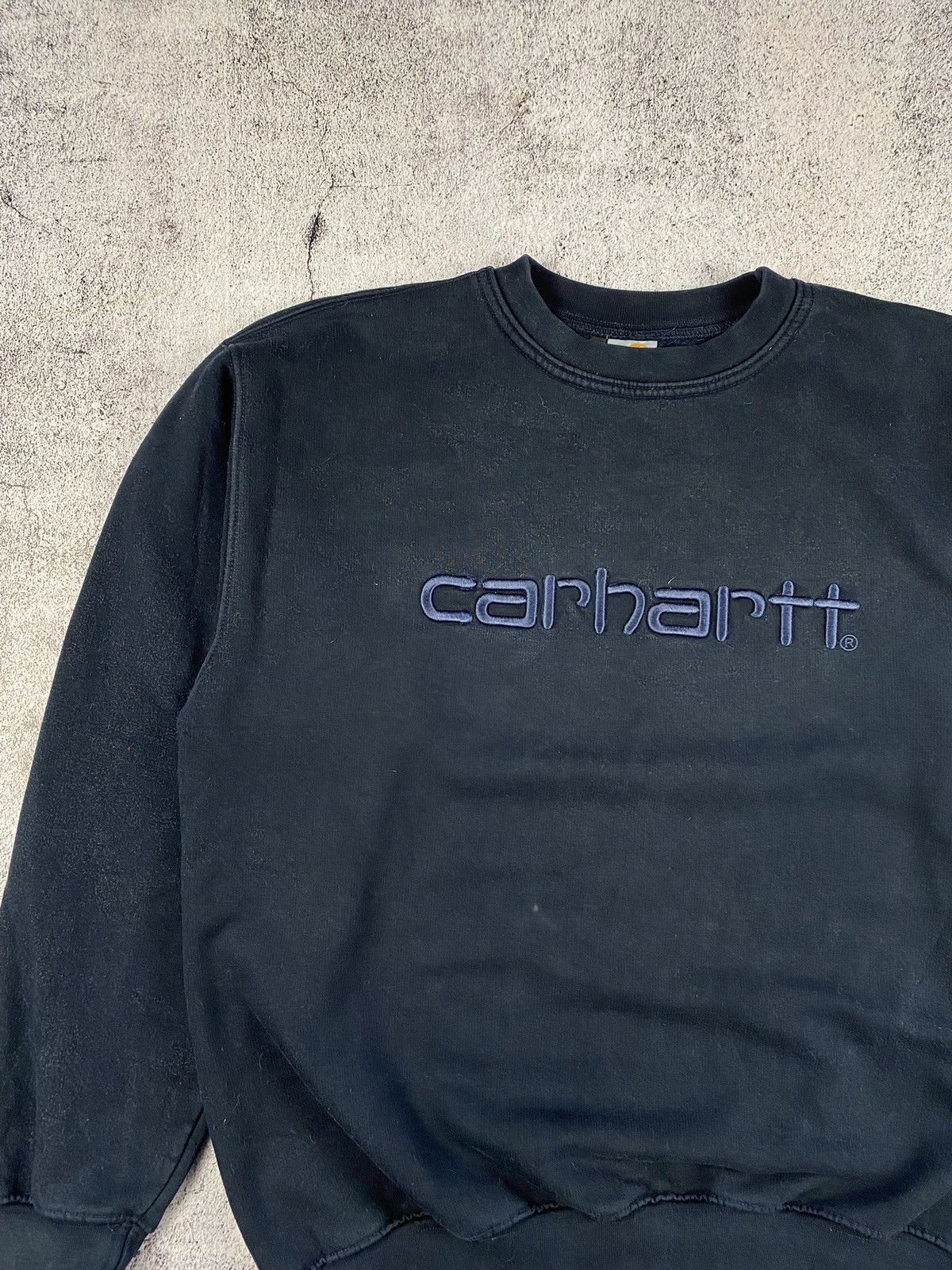 Carhartt Vintage 90s Carhartt Embroidered Spell Out Logo sweatshirt Size US L / EU 52-54 / 3 - 2 Thumbnail