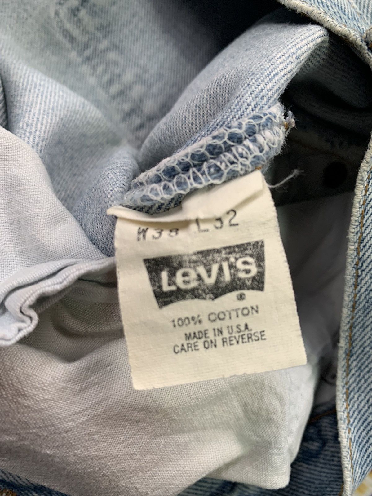 Levi's Vintage Levis 501 Faded Distressed Denim Size US 36 / EU 52 - 6 Thumbnail
