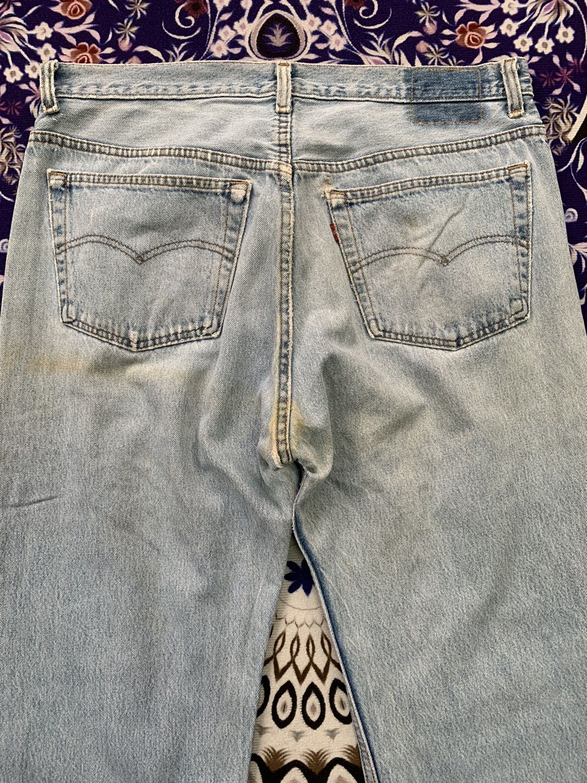 Levi's Vintage Levis 501 Faded Distressed Denim Size US 36 / EU 52 - 11 Thumbnail