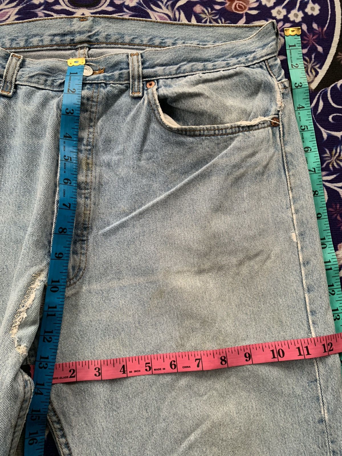 Levi's Vintage Levis 501 Faded Distressed Denim Size US 36 / EU 52 - 14 Thumbnail
