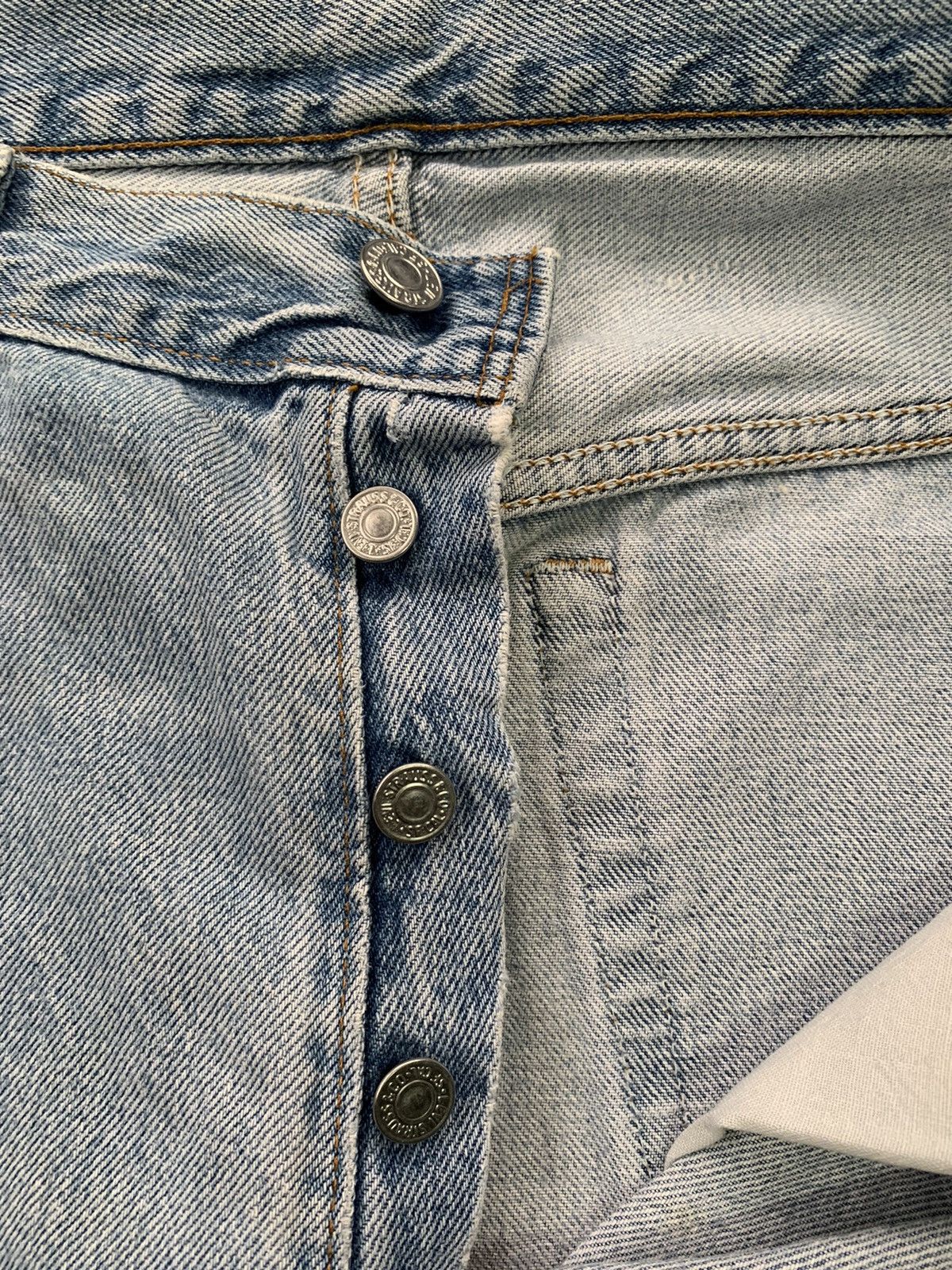 Levi's Vintage Levis 501 Faded Distressed Denim Size US 36 / EU 52 - 5 Thumbnail