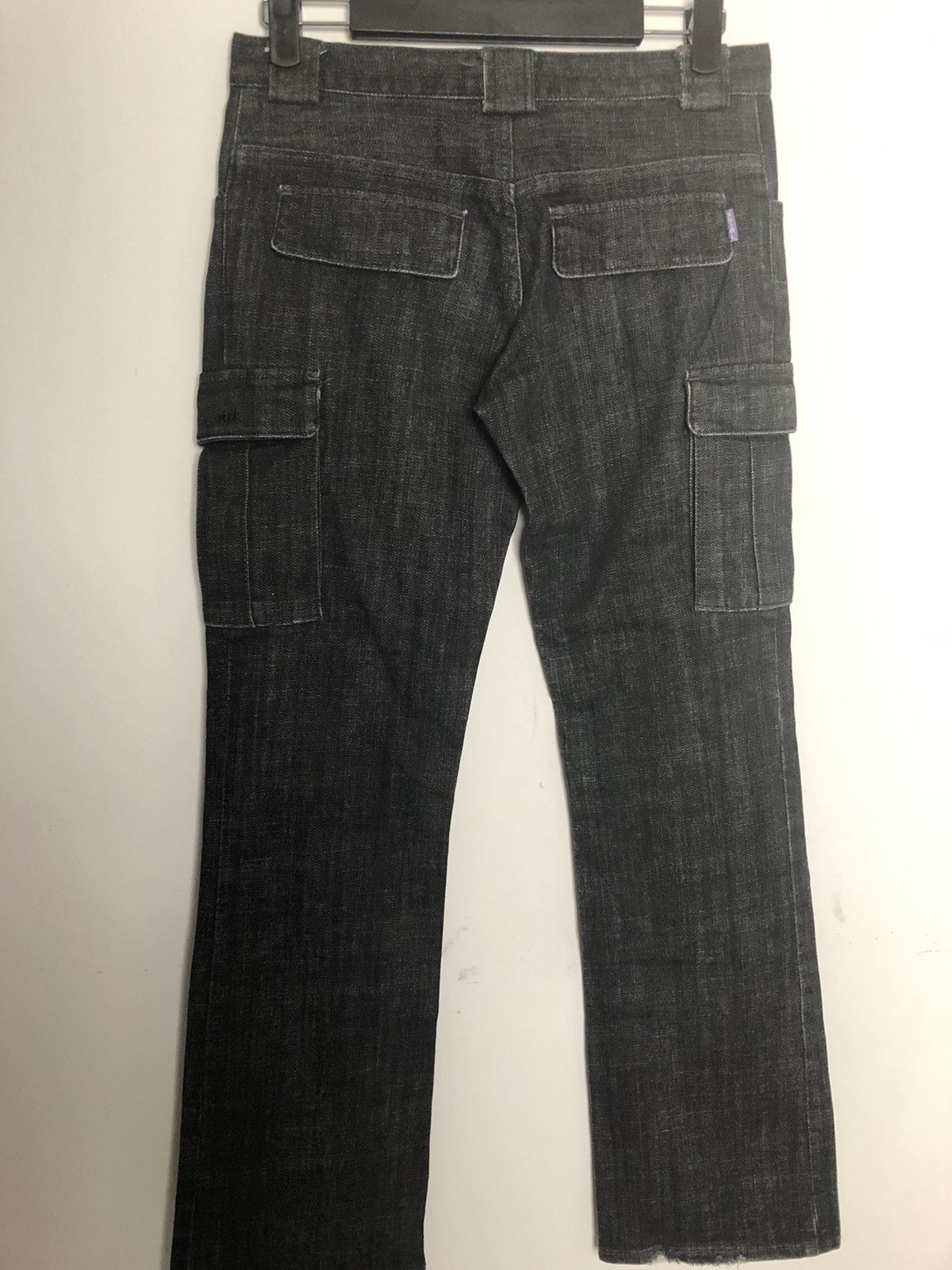 If Six Was Nine Japanese X-Girl Flared Jeans Cargo Denim Size US 30 / EU 46 - 4 Thumbnail