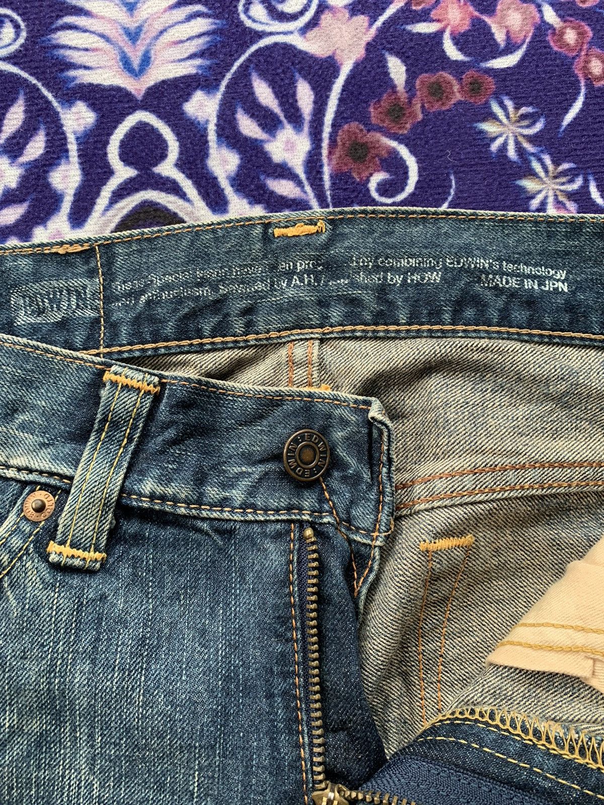 Edwin Japan Vintage Edwin Wide Leg Distressed Denim Size US 30 / EU 46 - 6 Thumbnail