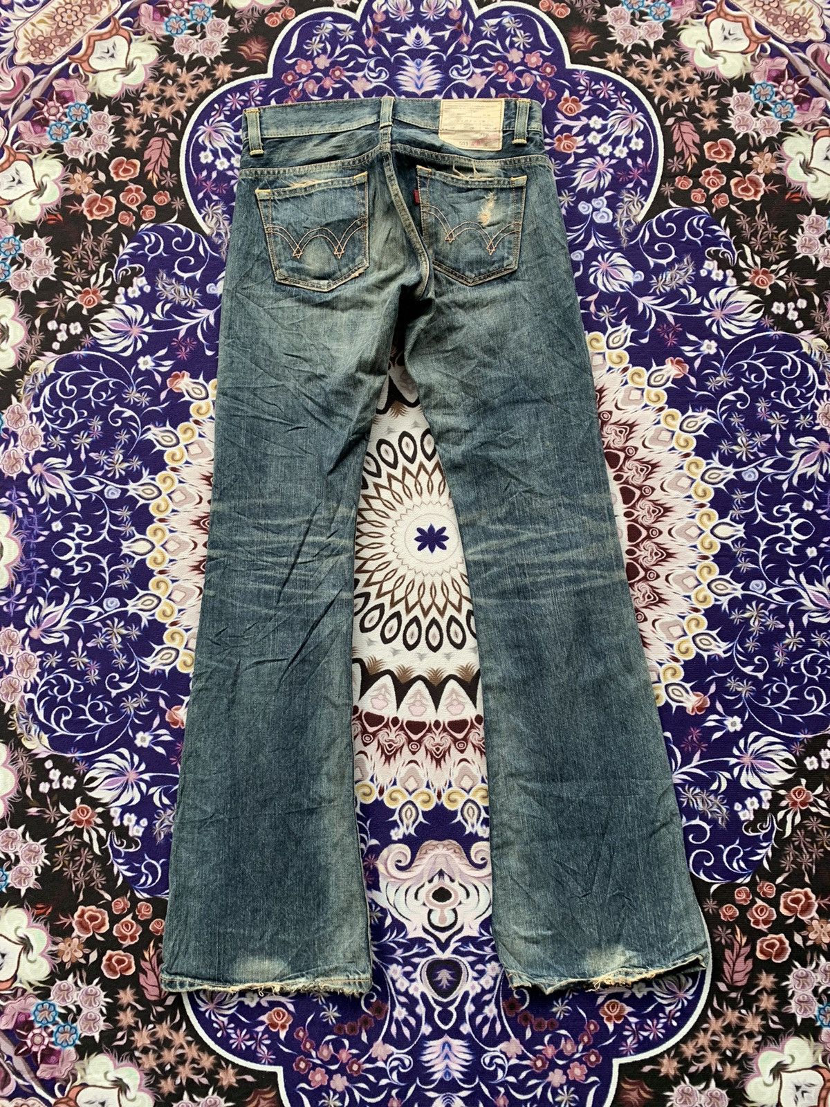 Edwin Japan Vintage Edwin Wide Leg Distressed Denim Size US 30 / EU 46 - 9 Thumbnail