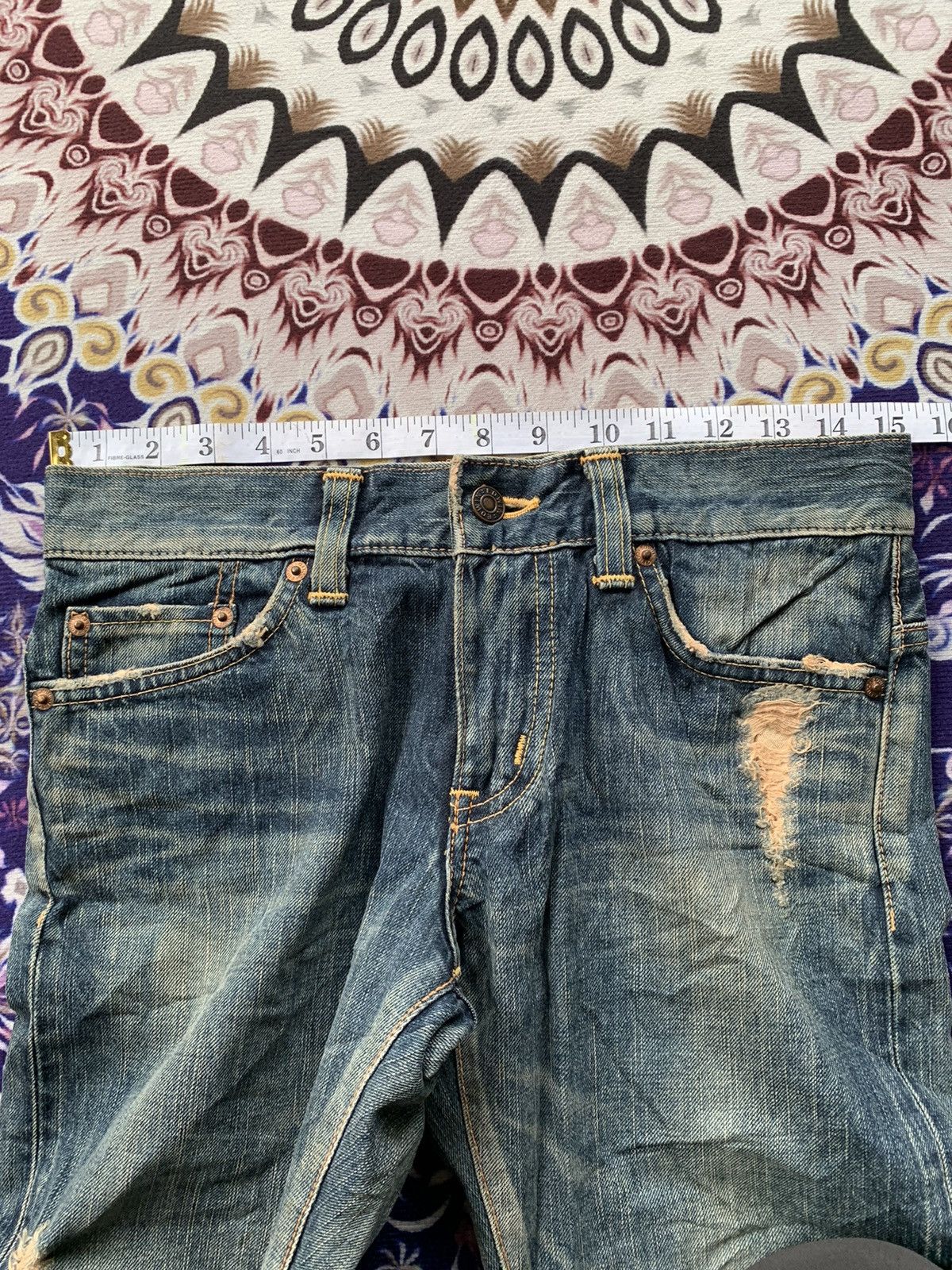 Edwin Japan Vintage Edwin Wide Leg Distressed Denim Size US 30 / EU 46 - 2 Thumbnail