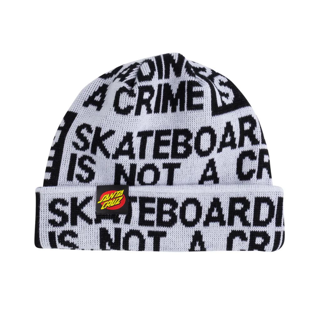 Santa Cruz Skateboards SantaCruz Beanie BLACK Size ONE SIZE - 1 Thumbnail
