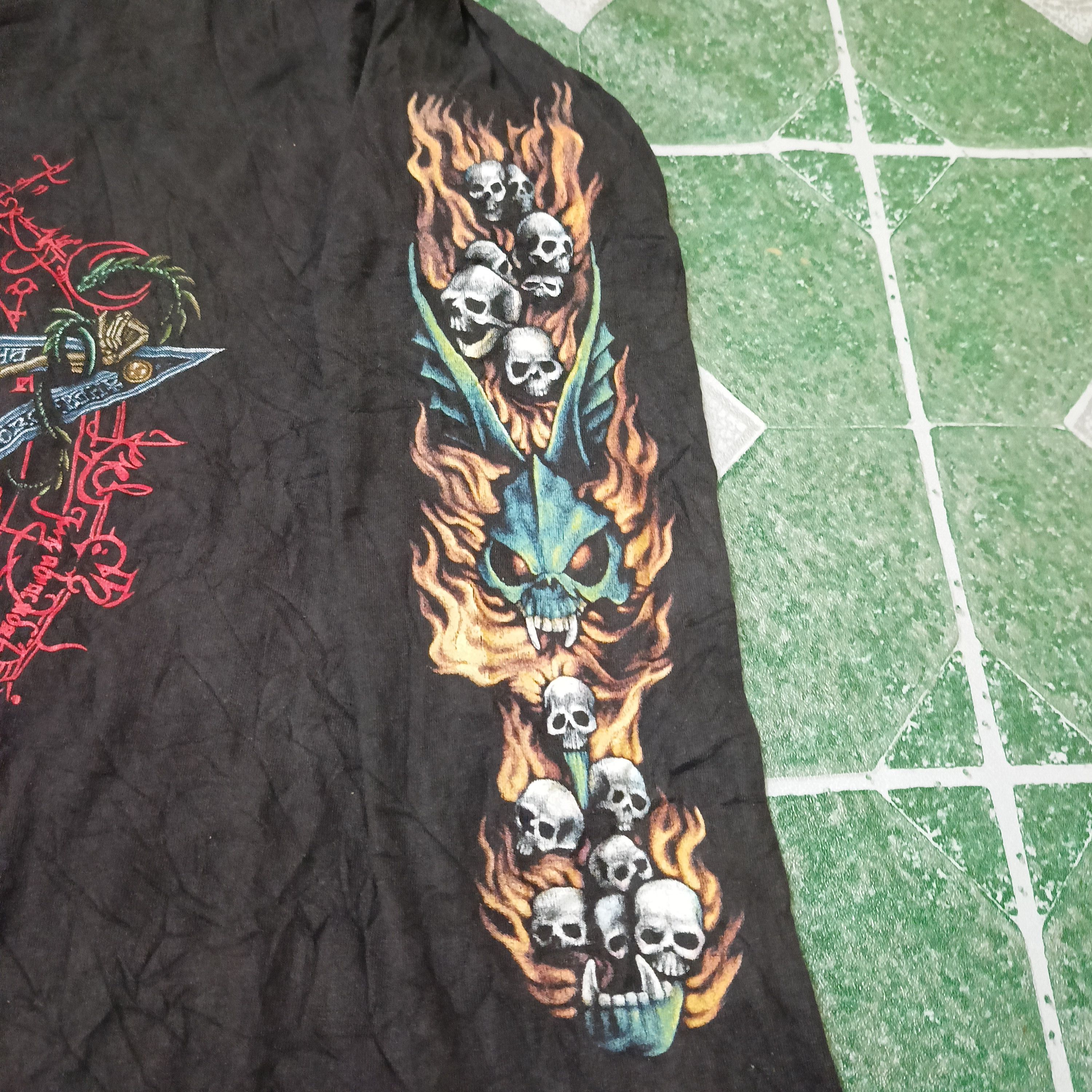Vintage Vintage Metal Design Skull ONLY THE STRONG SURVIVE Size US S / EU 44-46 / 1 - 4 Thumbnail
