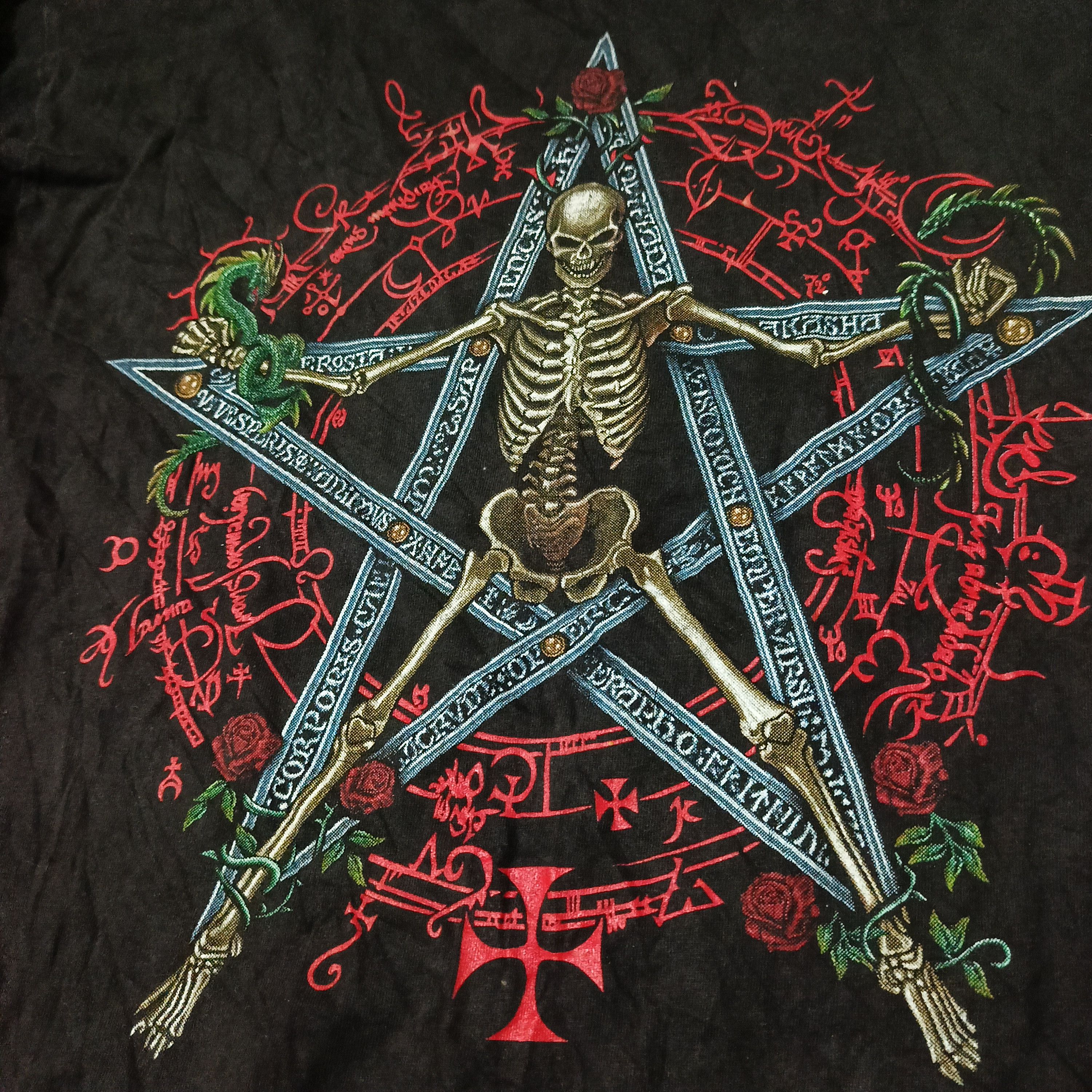 Vintage Vintage Metal Design Skull ONLY THE STRONG SURVIVE Size US S / EU 44-46 / 1 - 2 Thumbnail